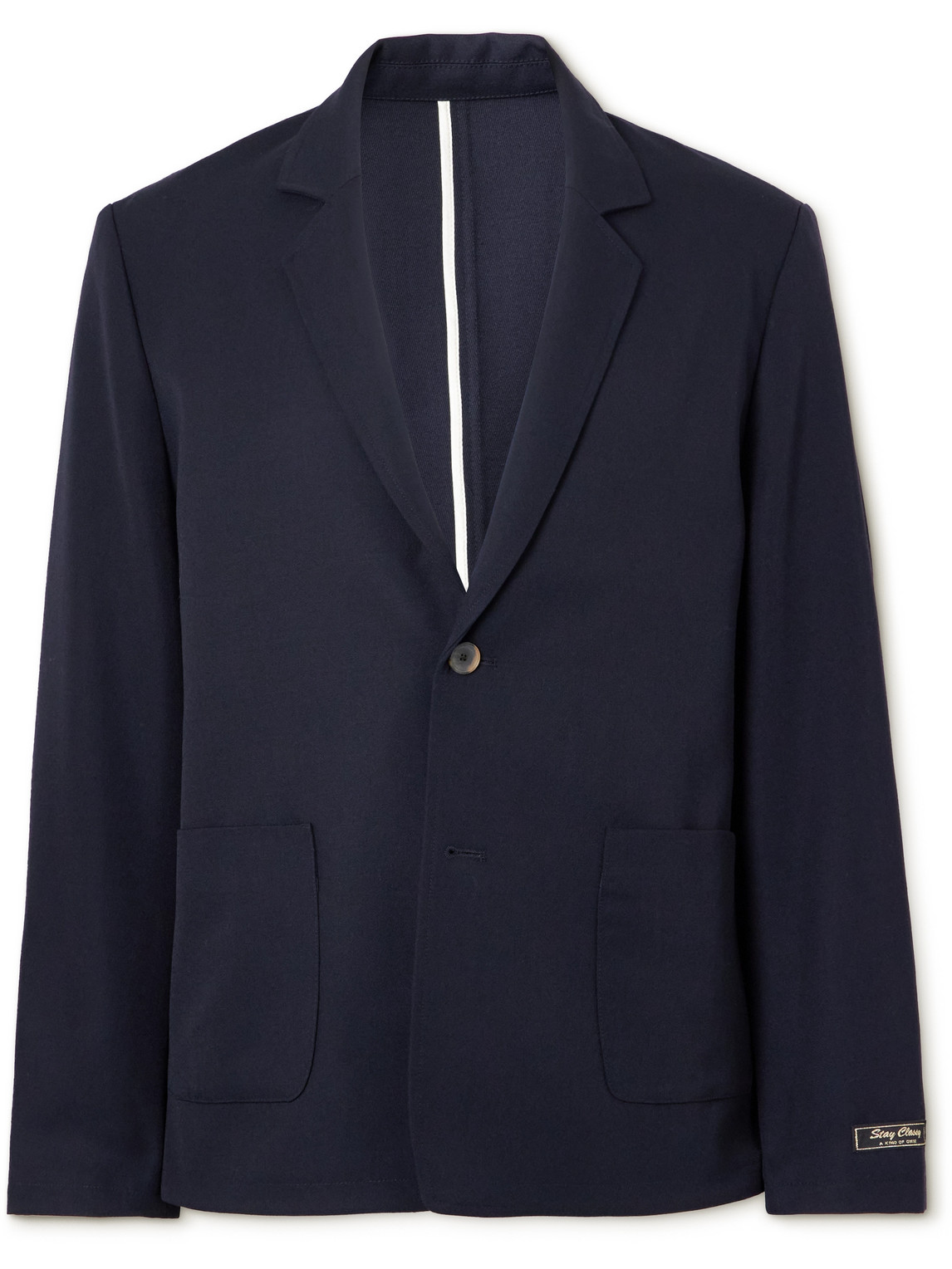 A Kind Of Guise Unstructured Virgin Wool Blazer In Blue
