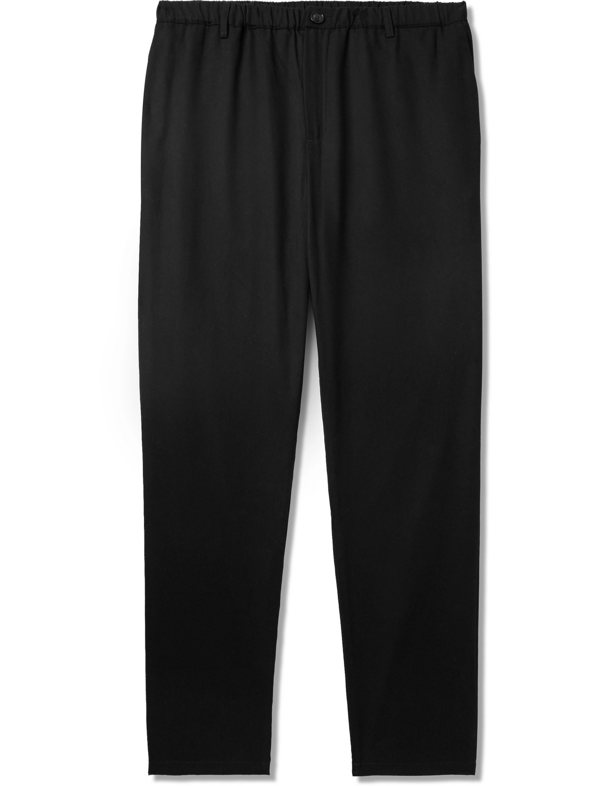 A Kind Of Guise Wide-leg Cotton Trousers In Black