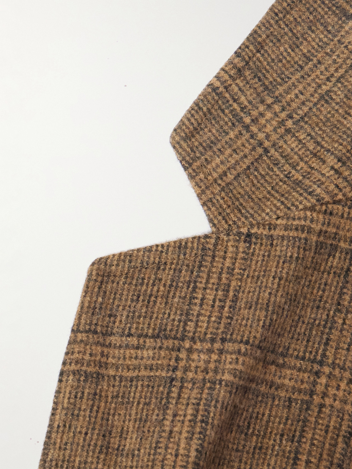 A Kind Of Guise Checked Virgin Wool And Alpaca-blend Suit Jacket In Brown