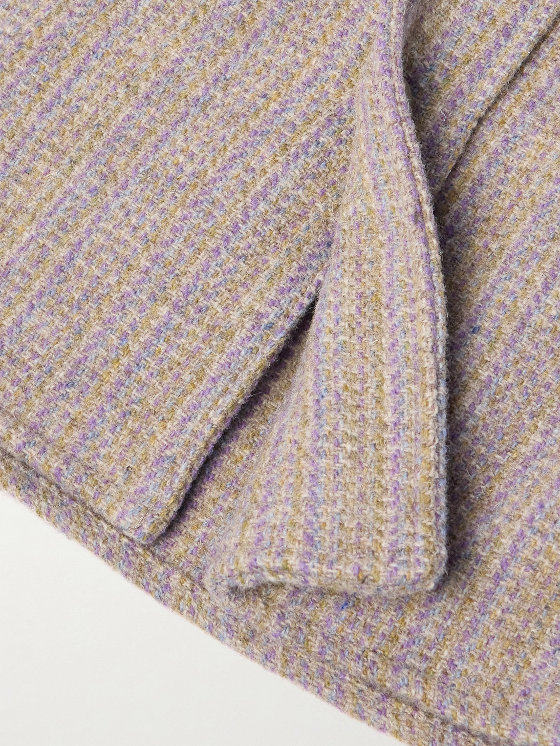 A Kind Of Guise Cullu Striped Wool Overshirt In Neutrals