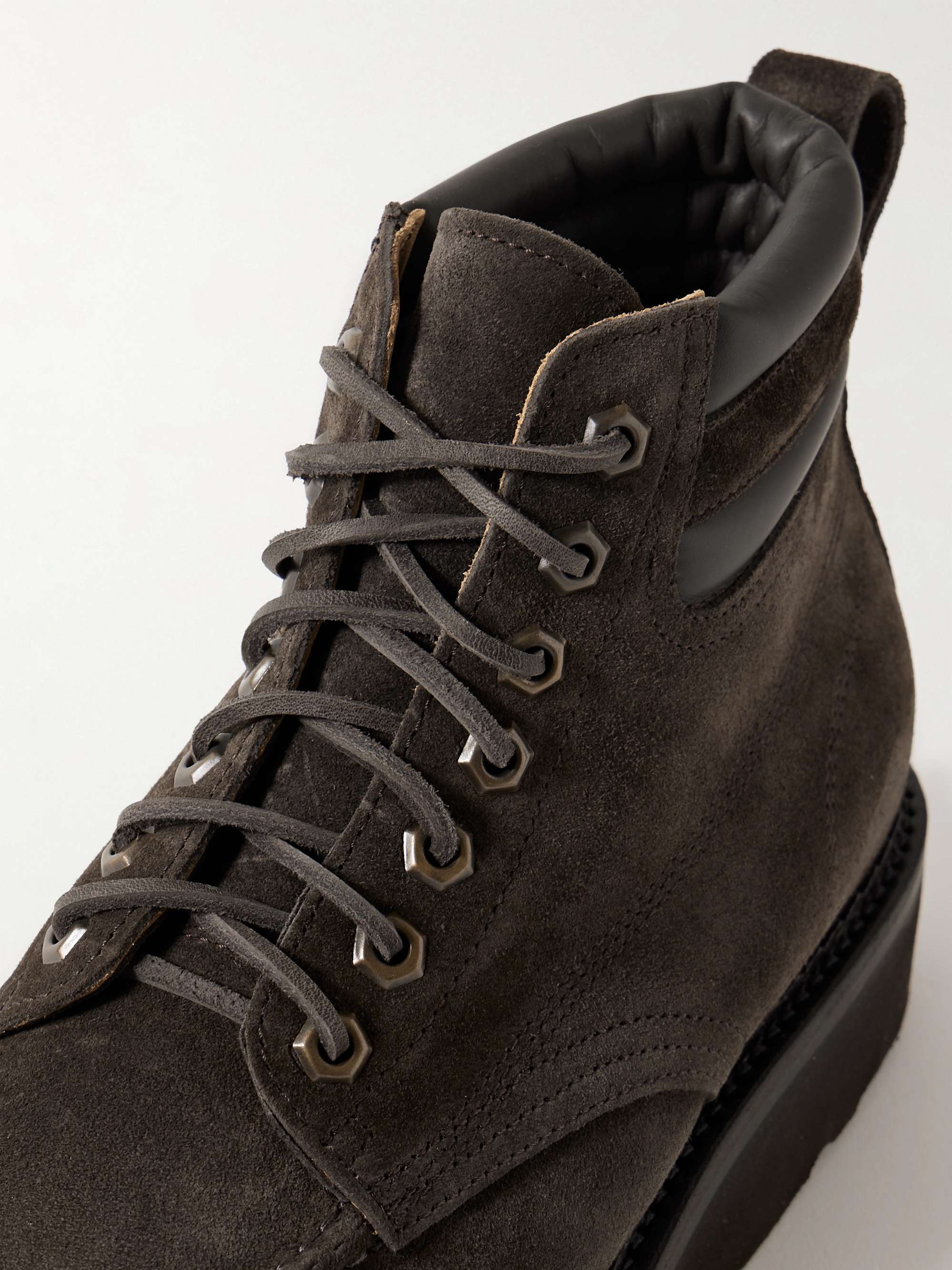 Suede combat boots mens hotsell