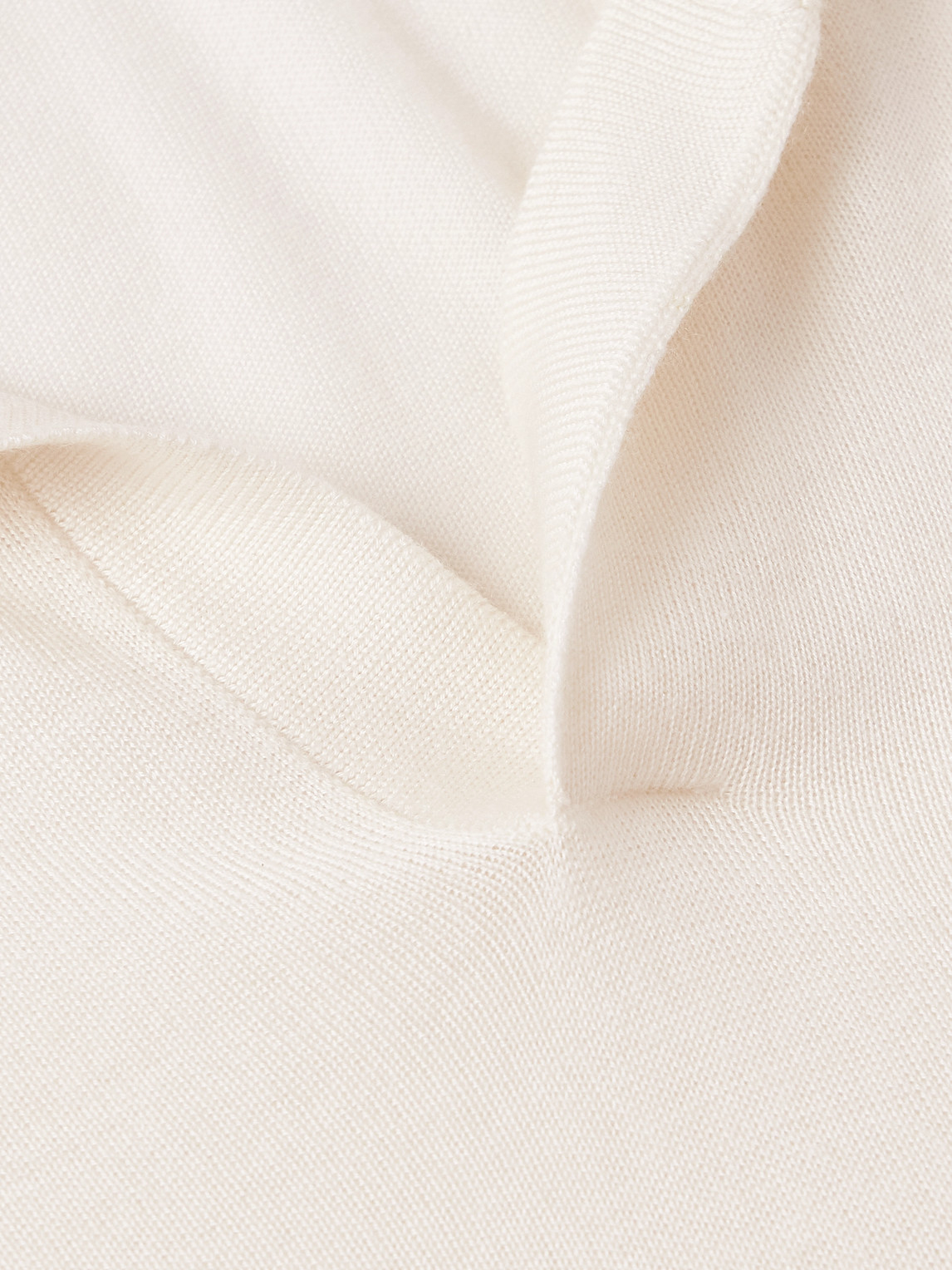 SAMAN AMEL CAPELL SLIM-FIT CASHMERE AND SILK-BLEND POLO SHIRT