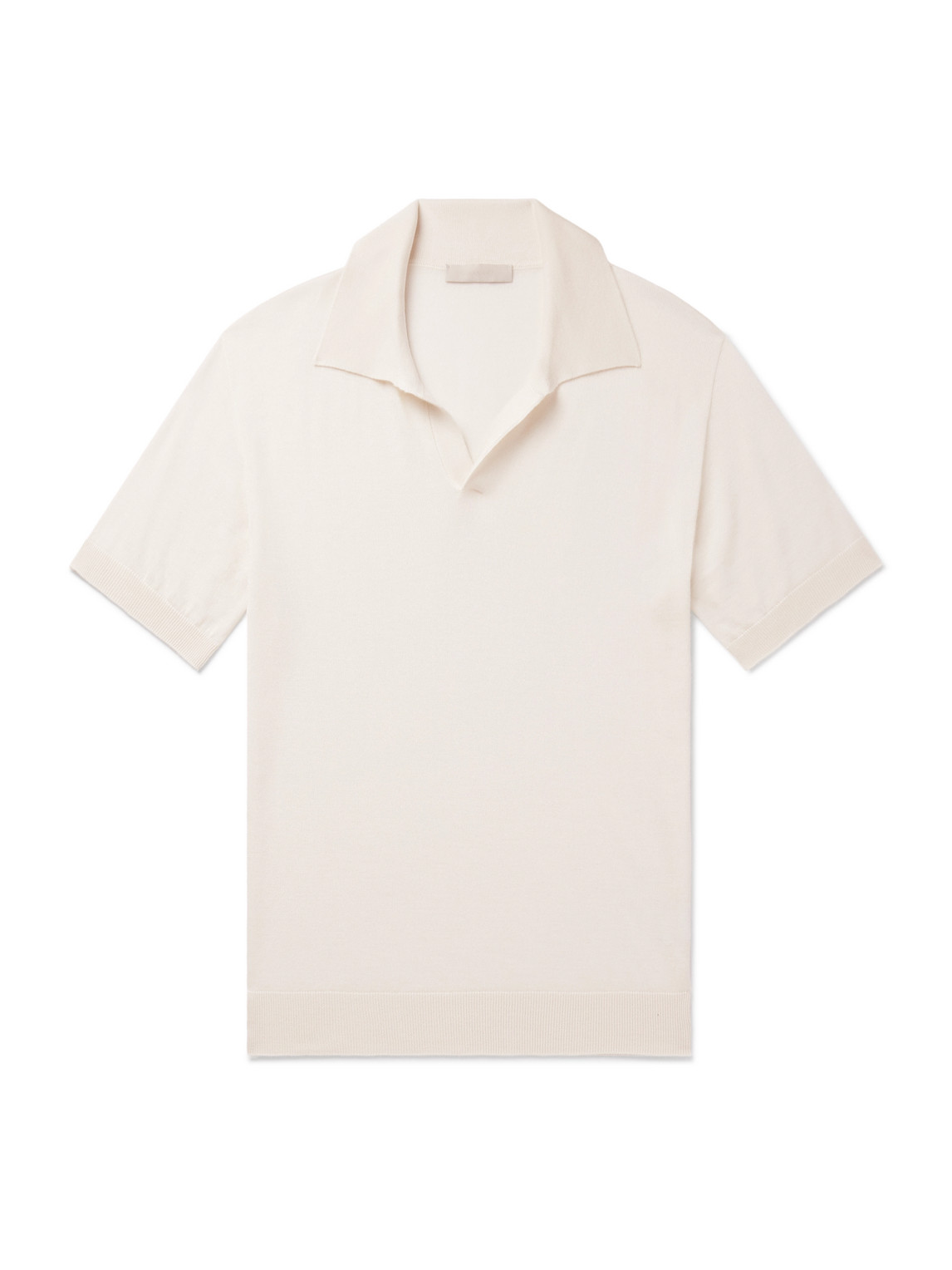 SAMAN AMEL CAPELL SLIM-FIT CASHMERE AND SILK-BLEND POLO SHIRT