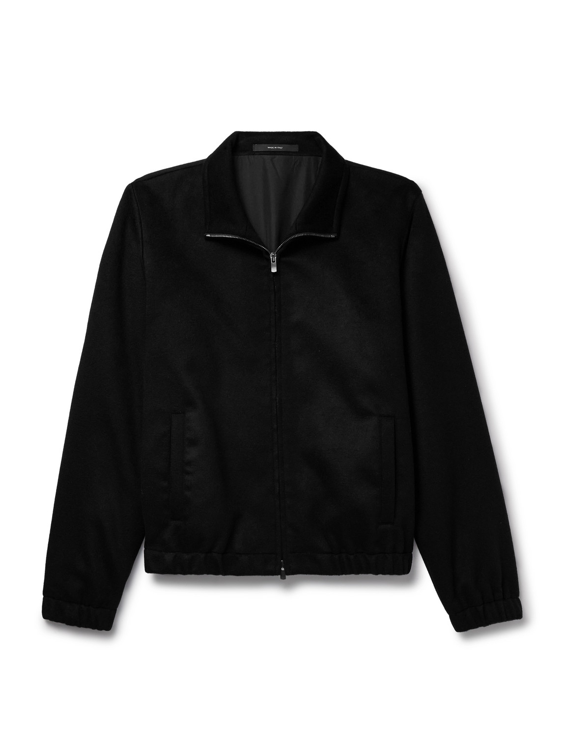 Saman Amel Cashmere Bomber Jacket In Black