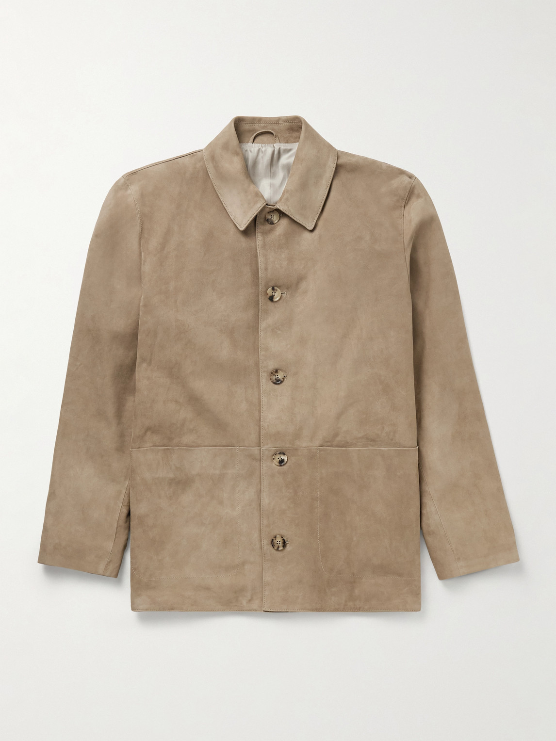 Saman Amel Suede Jacket In Brown