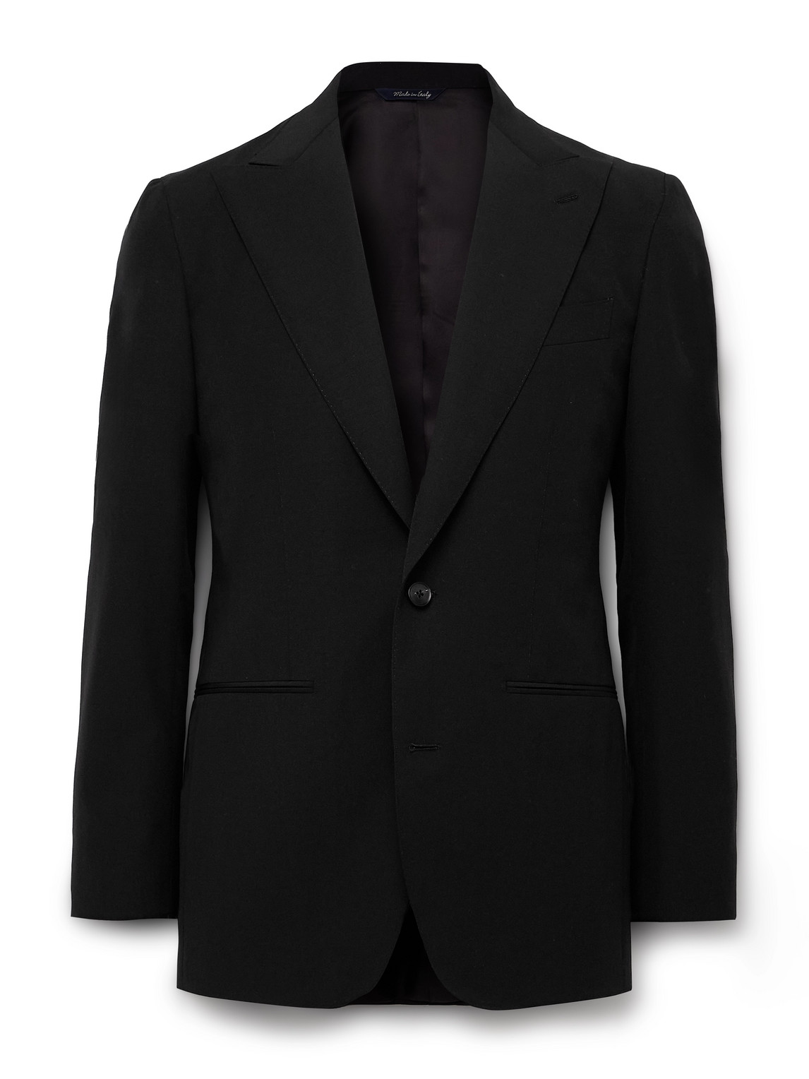 Saman Amel Slim-fit Wool And Mohair-blend Suit Jacket In Black