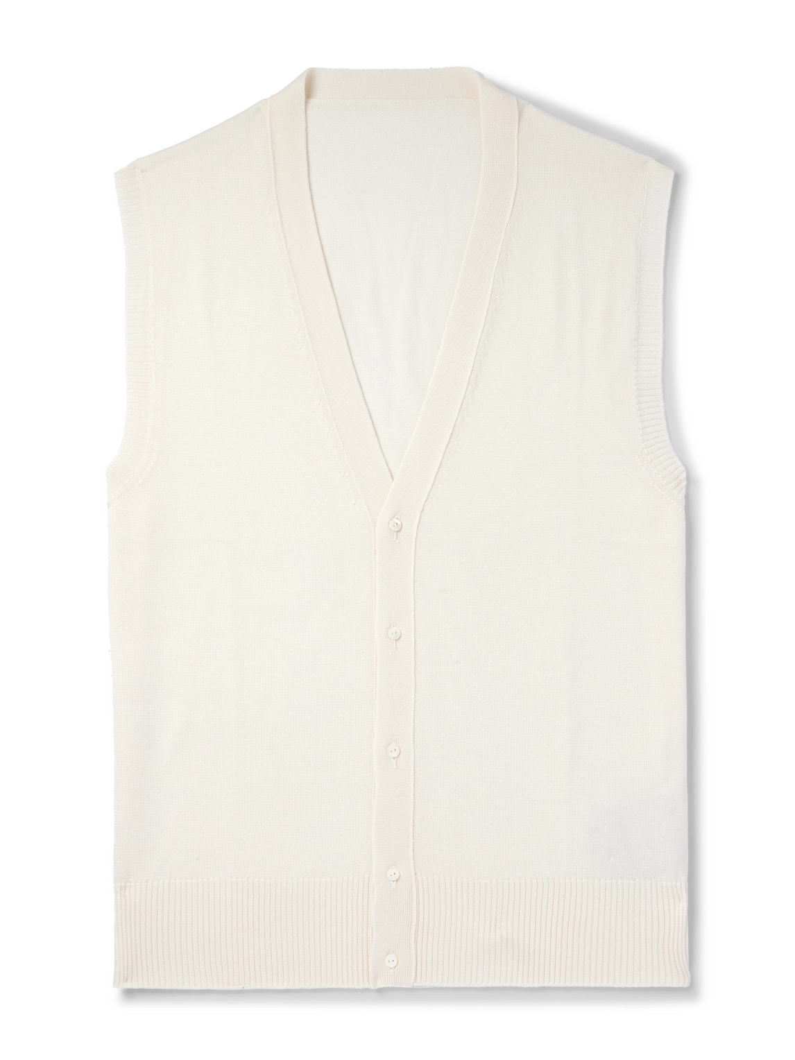Wool and Silk-Blend Sweater Vest