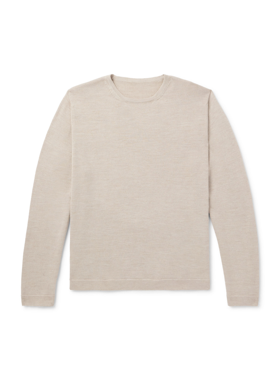 Stòffa Cotton And Silk-blend T-shirt In Neutrals