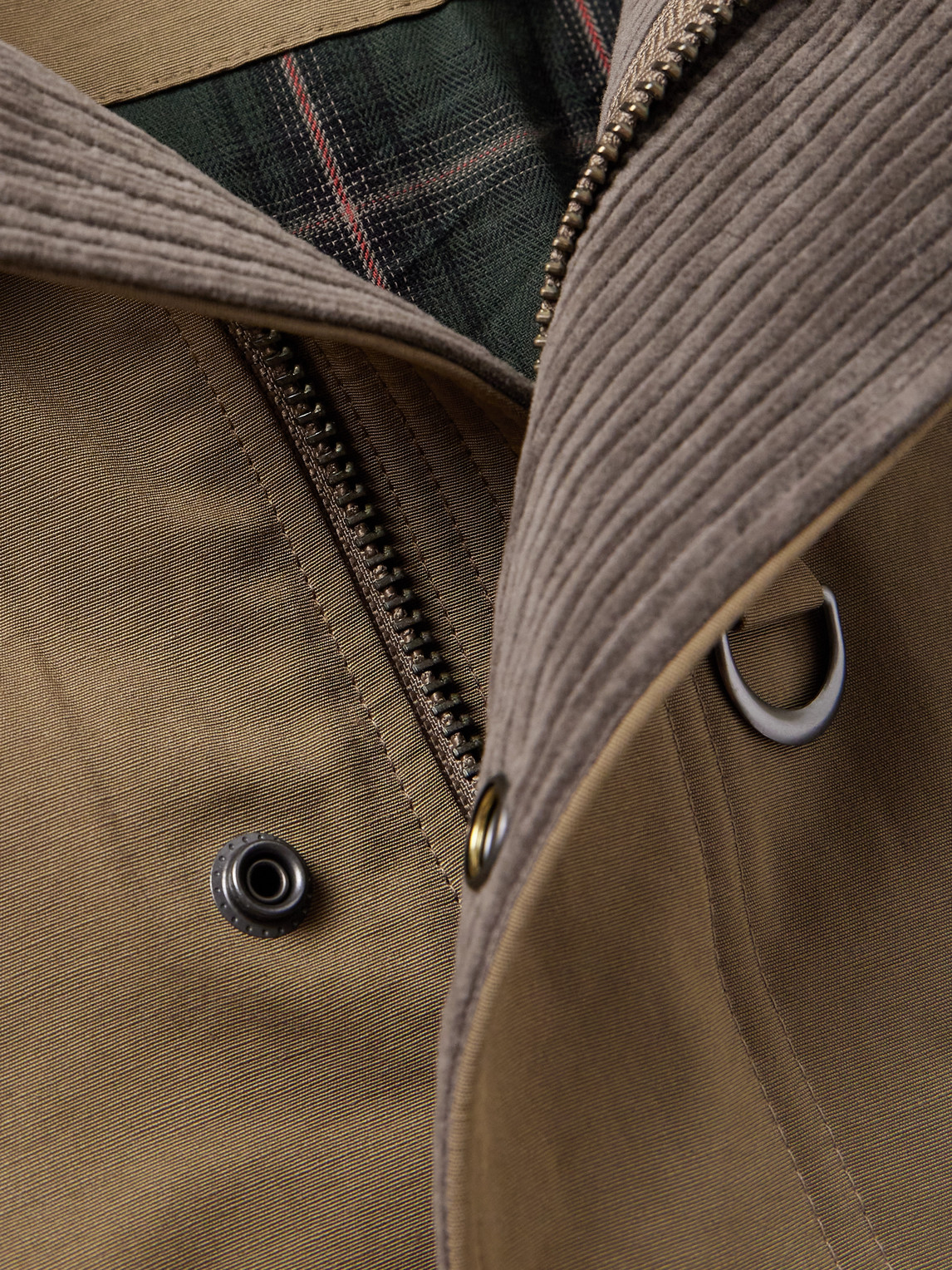 FRIZMWORKS HERITAGE CORDUROY-TRIMMED COTTON-BLEND JACKET