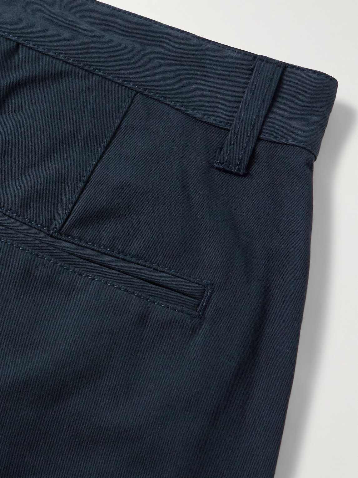 Haworth Tapered Cropped Pleated Cotton-Twill Trousers