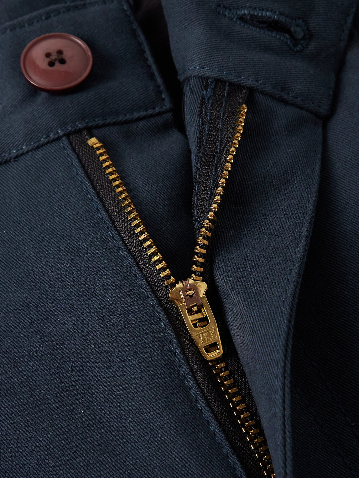 Haworth Tapered Cropped Pleated Cotton-Twill Trousers
