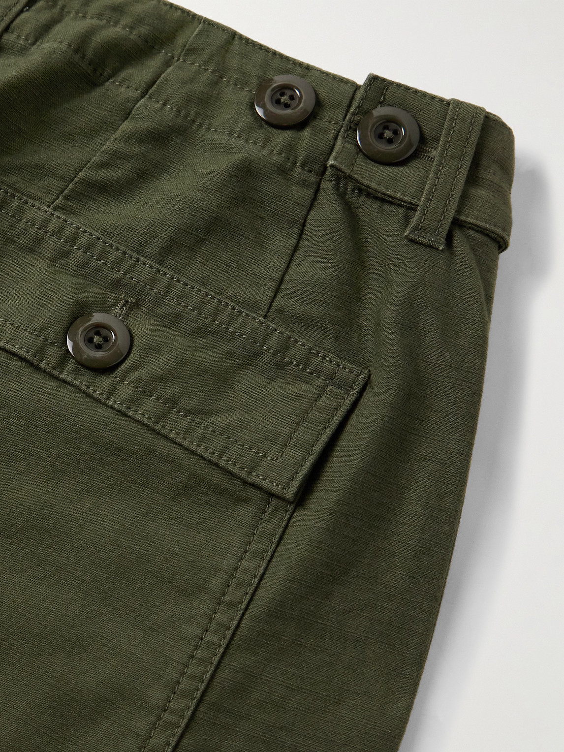 Straight-Leg Cotton Trousers