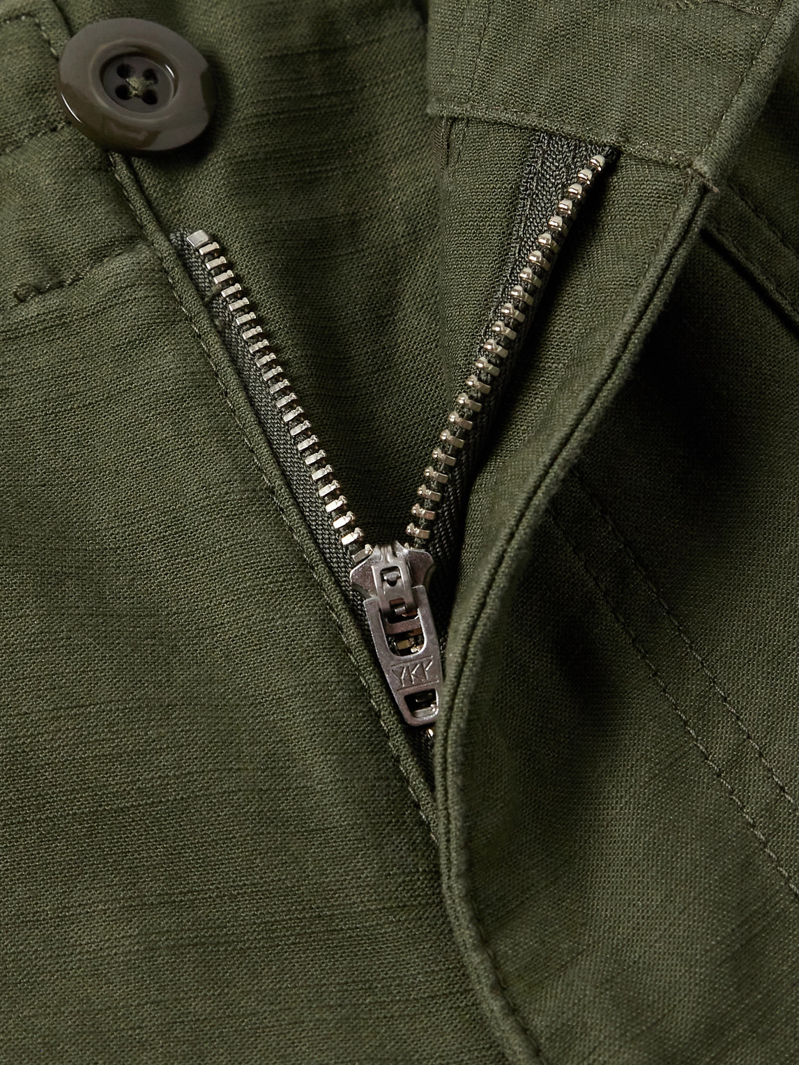Straight-Leg Cotton Trousers