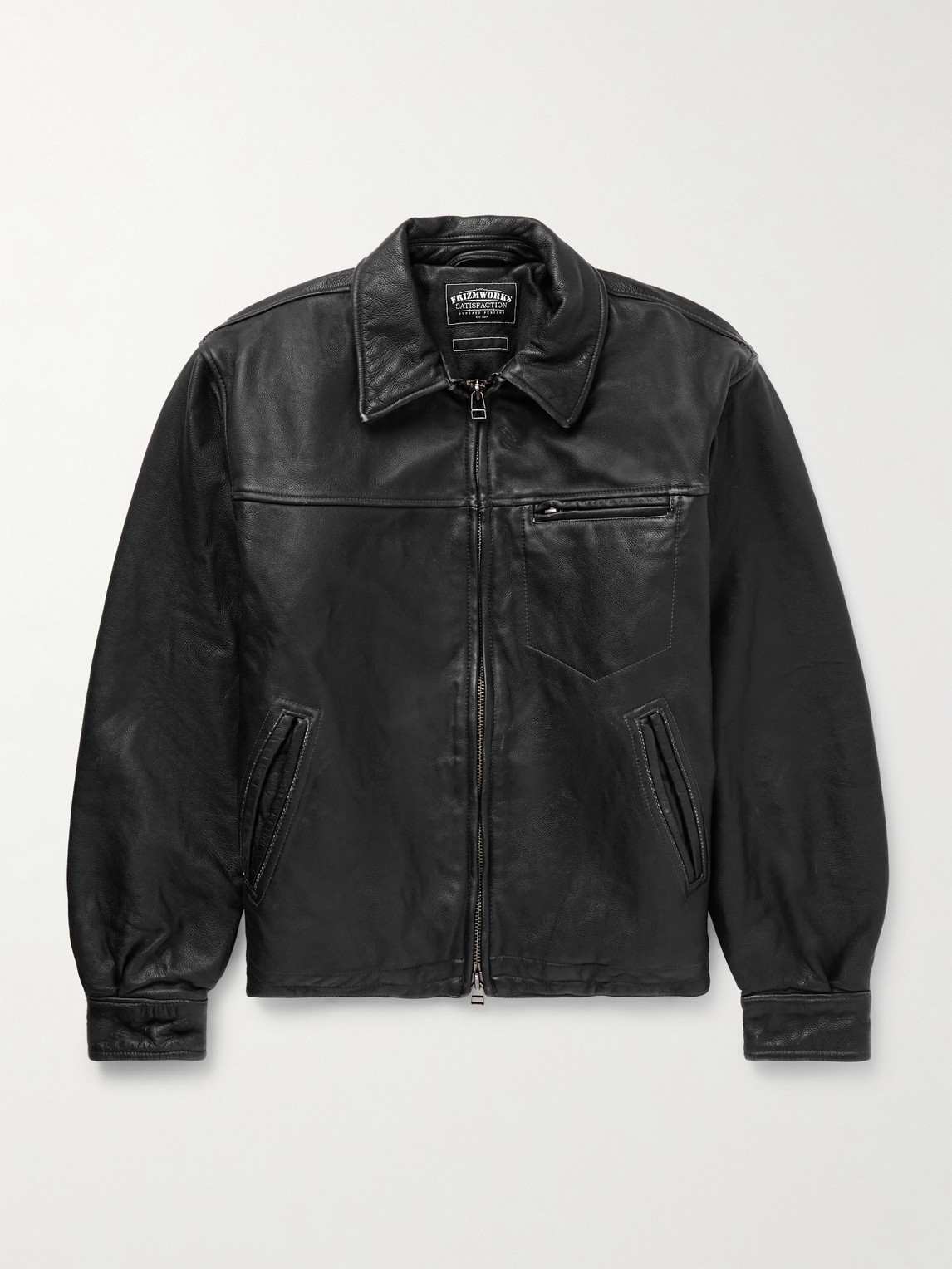 FrizmWORKS Distressed eather Jacket - Men