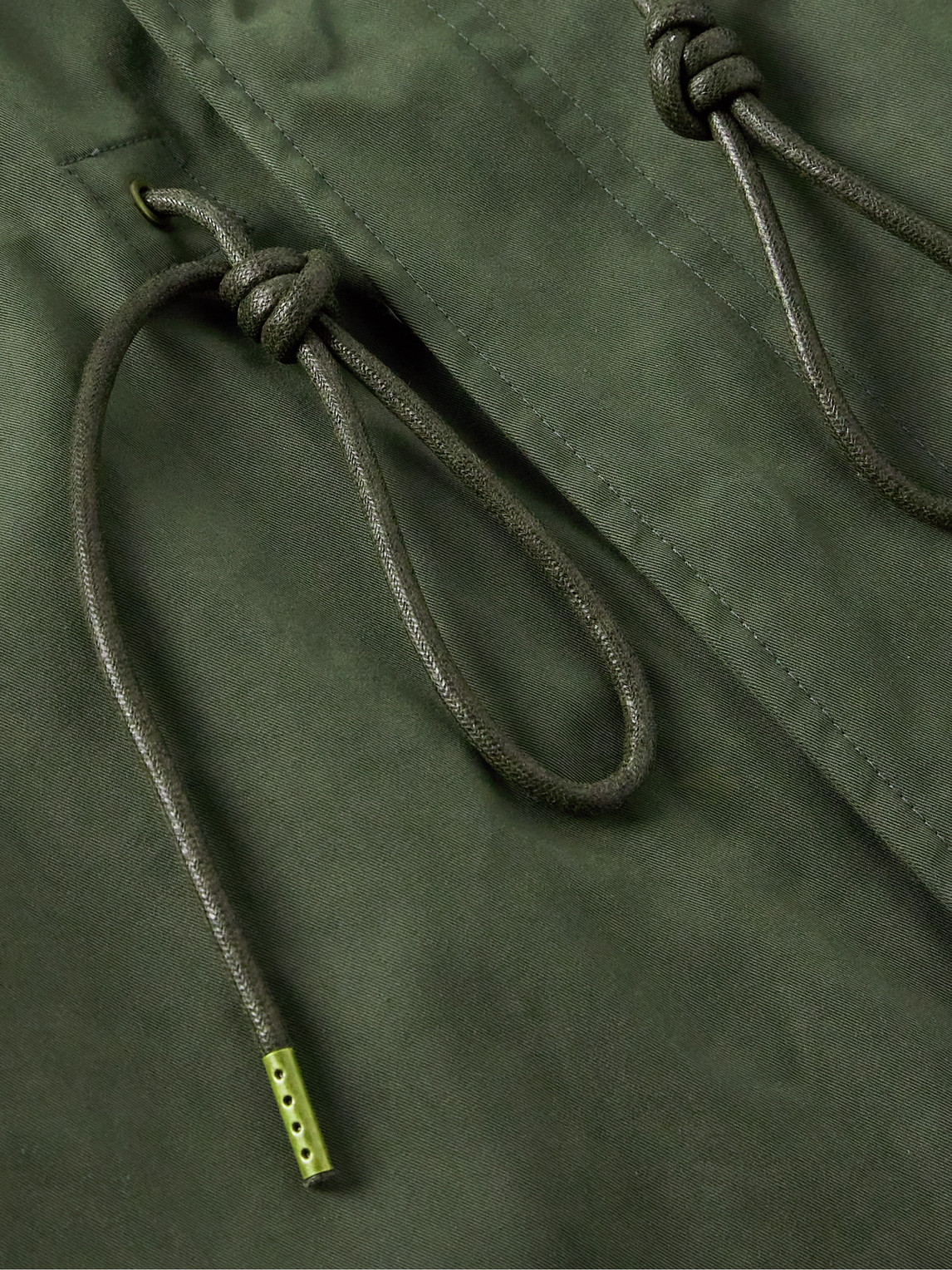 Frizmworks Oscar Convertible Cotton And Nylon-blend Twill Hooded Jacket With Ripstop Liner In Green