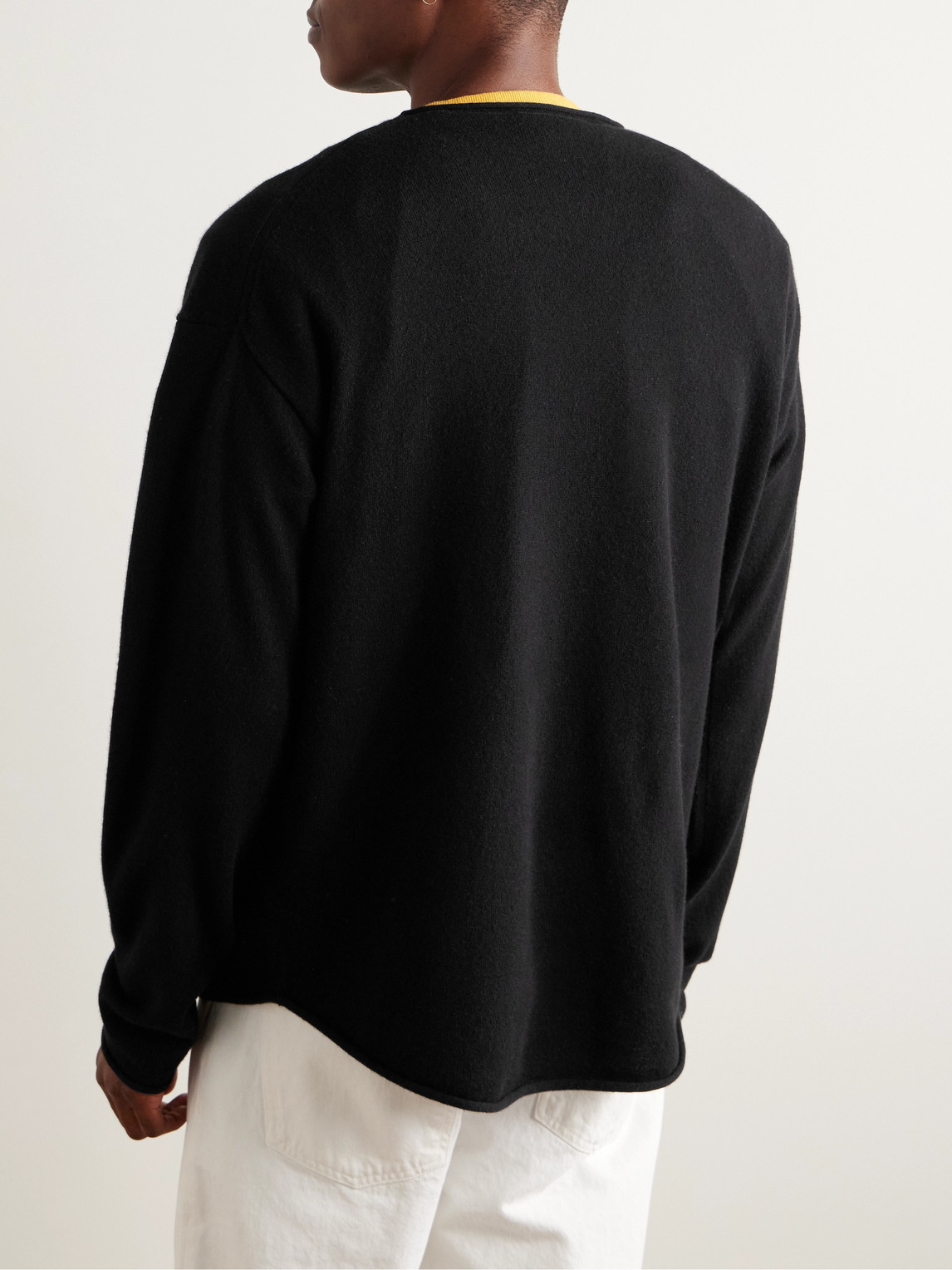 Guest In Residence Black Allday Crew Sweater In Black