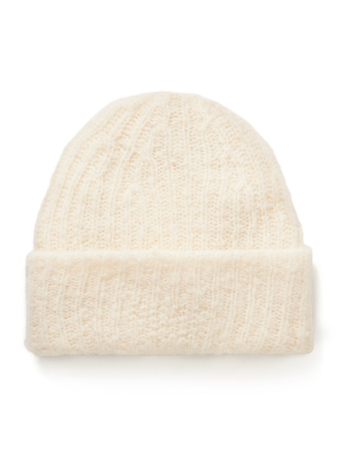 Guest In Residence Cloud Ribbed Merino Wool-blend Beanie In White