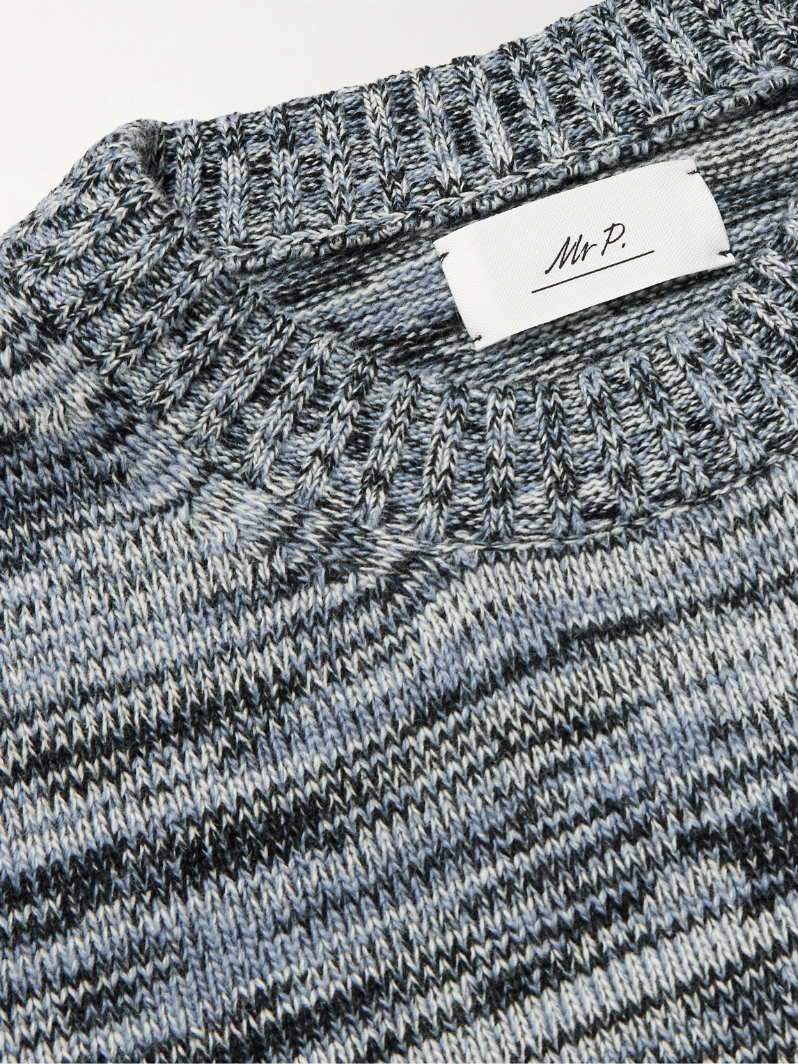  Mr P. - Striped Wool Sweater - Men - Blue - S 