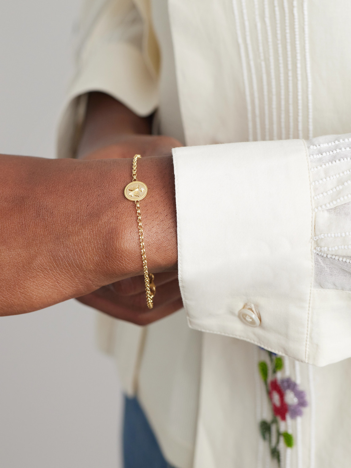 Foundrae Reverie Stationary 18-karat Gold Diamond Bracelet In Gold