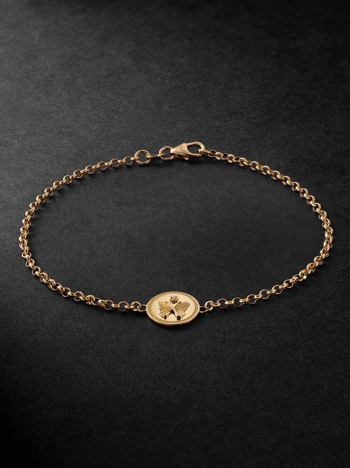 Foundrae Reverie Stationary 18-karat Gold Diamond Bracelet