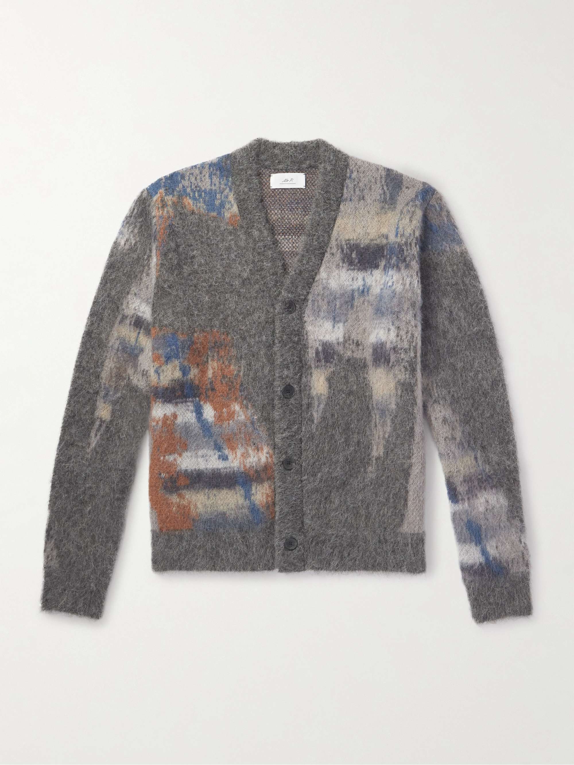 MR P. Brushed Jacquard-Knit Cardigan for Men | MR PORTER
