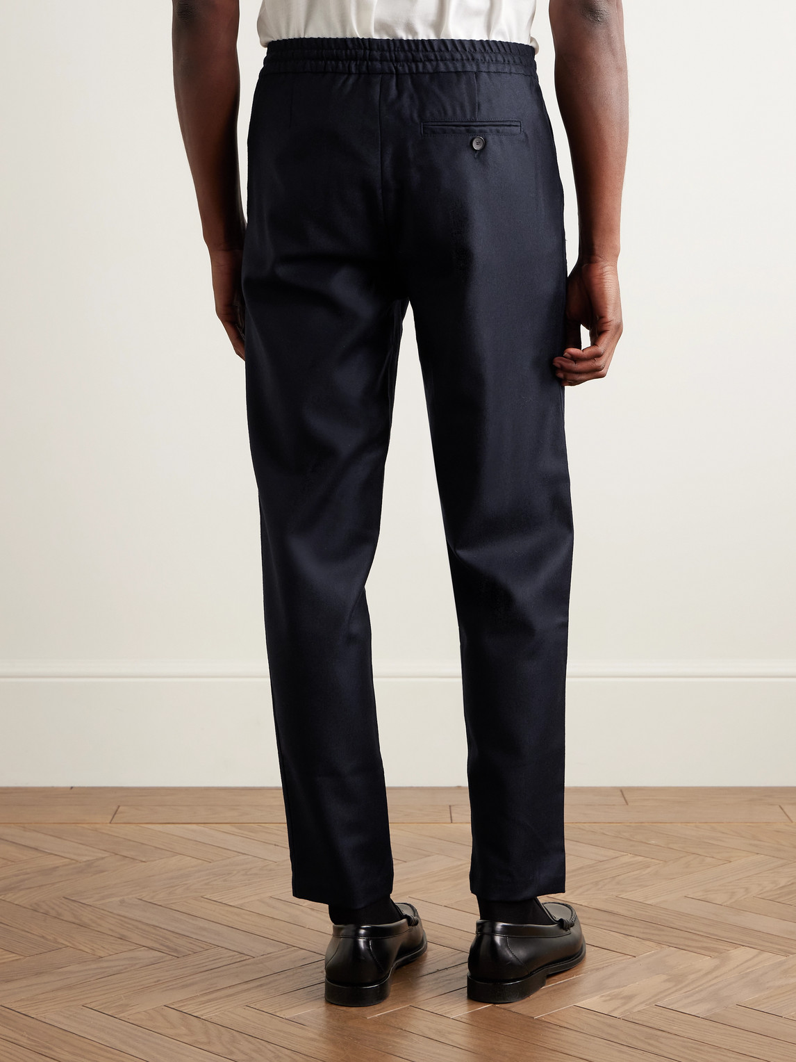Mr P. - James Slim-Fit Wool-Flannel Drawstring Suit Trousers