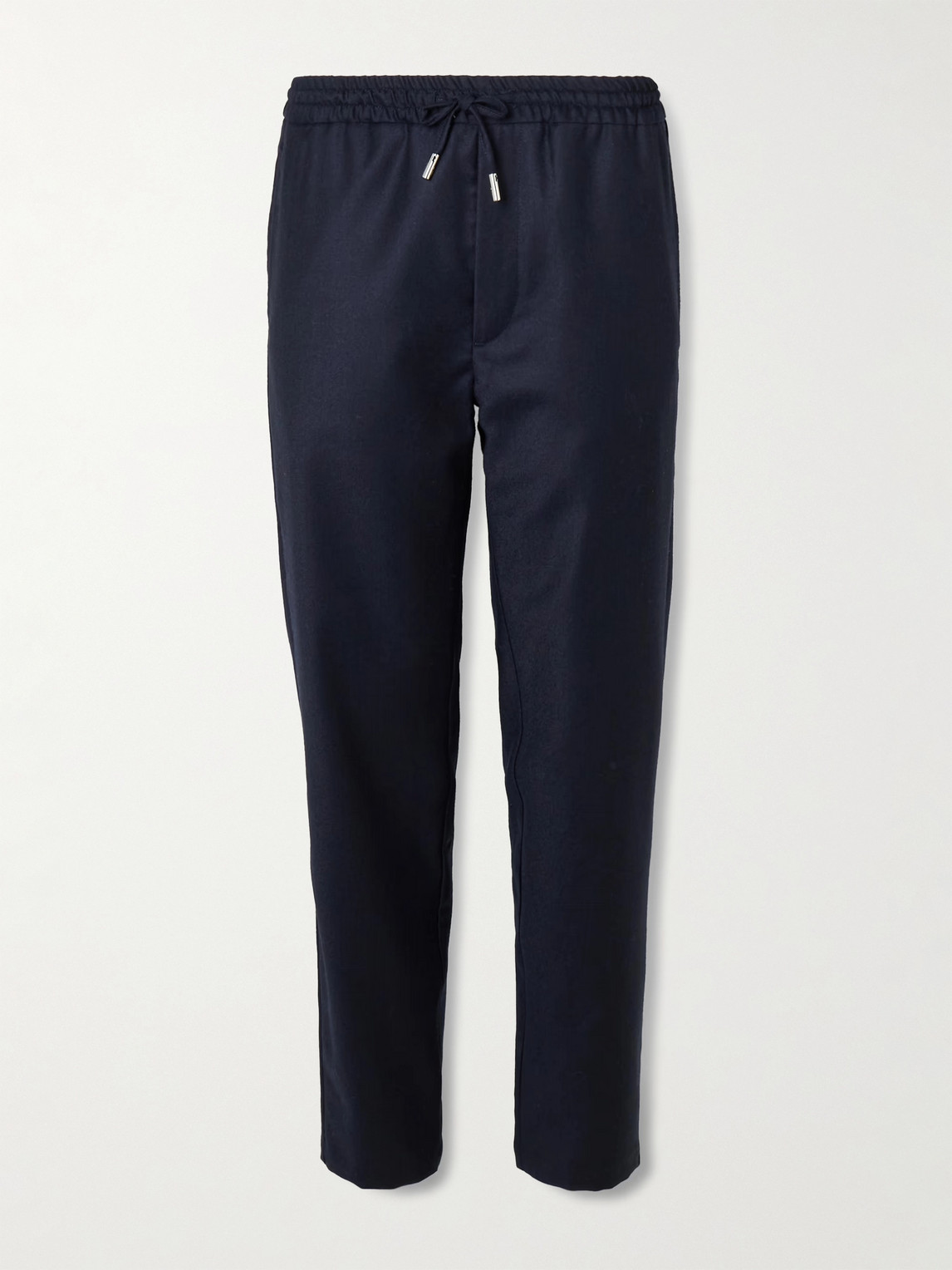 MR P. James Slim-Fit Wool-Flannel Drawstring Suit Trousers - Men