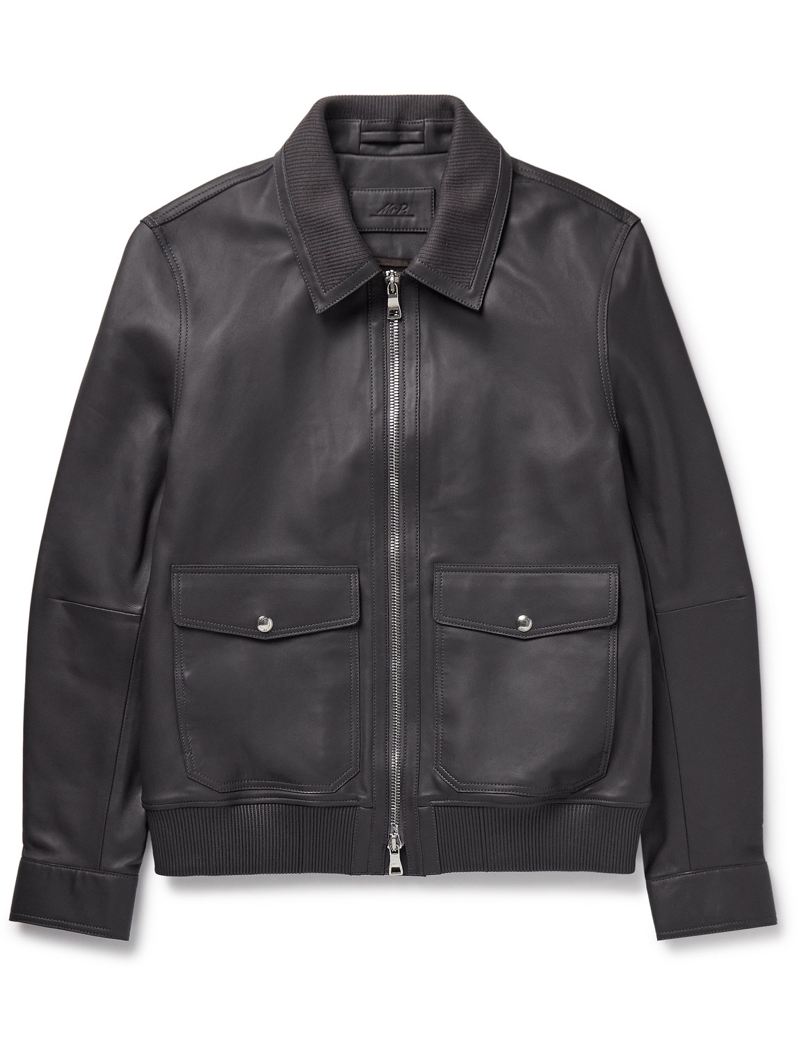 Leather Blouson Jacket