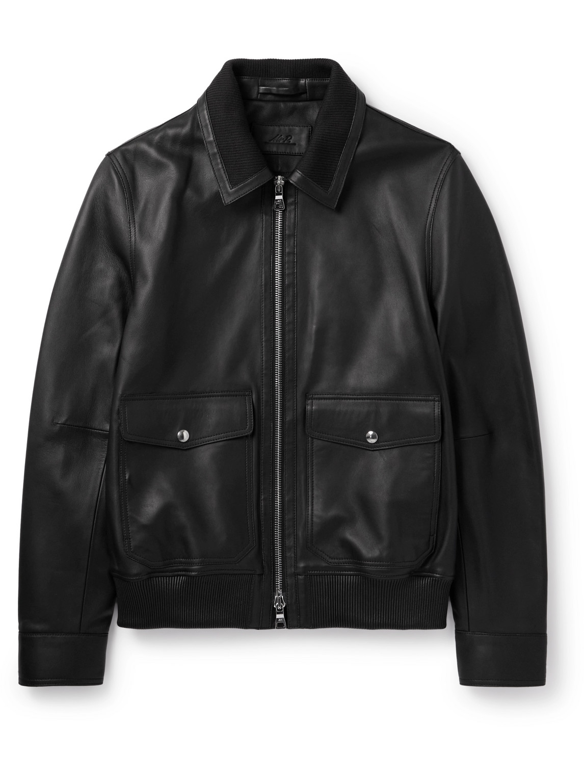 Leather Blouson Jacket