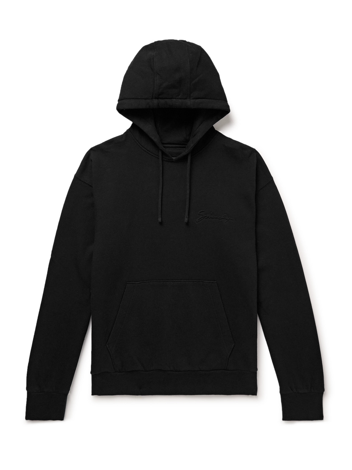 Logo-Embossed Cotton-Jersey Hoodie