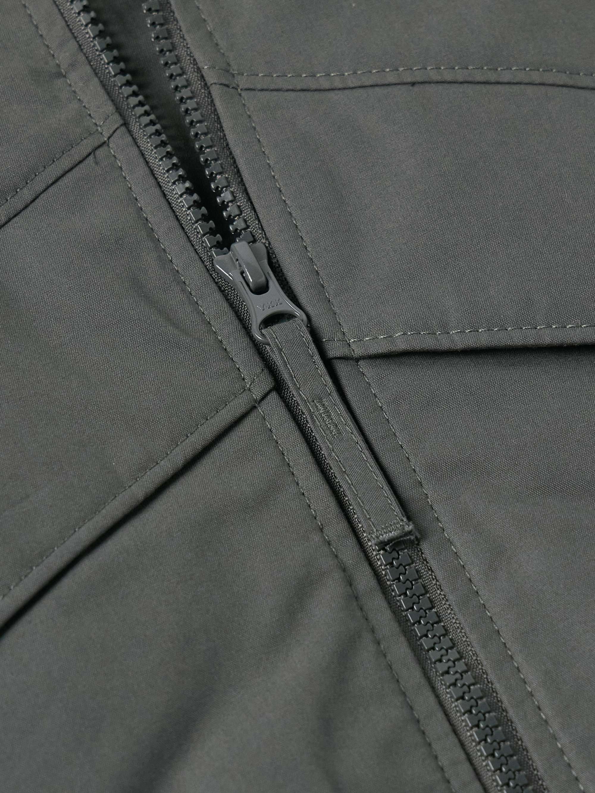 STONE ISLAND Ghost Logo-Appliquéd Padded Cotton-Canvas