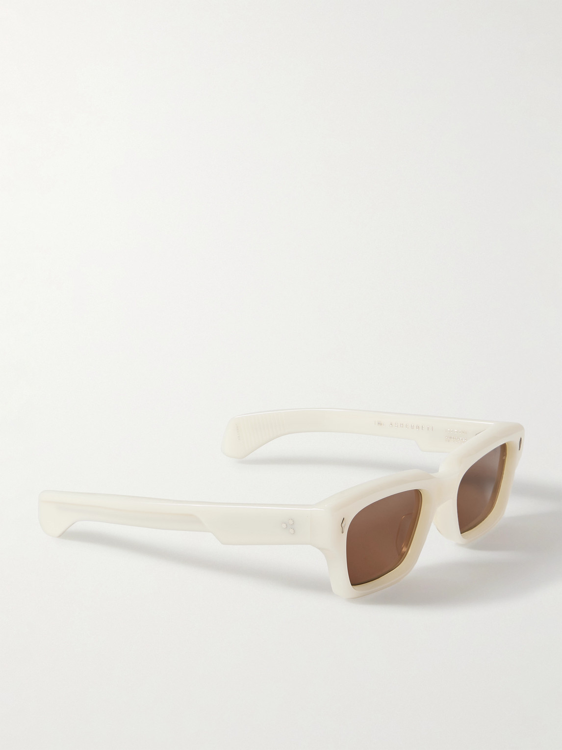 Jacques Marie Mage Ashcroft Rectangular-frame Acetate Sunglasses In White