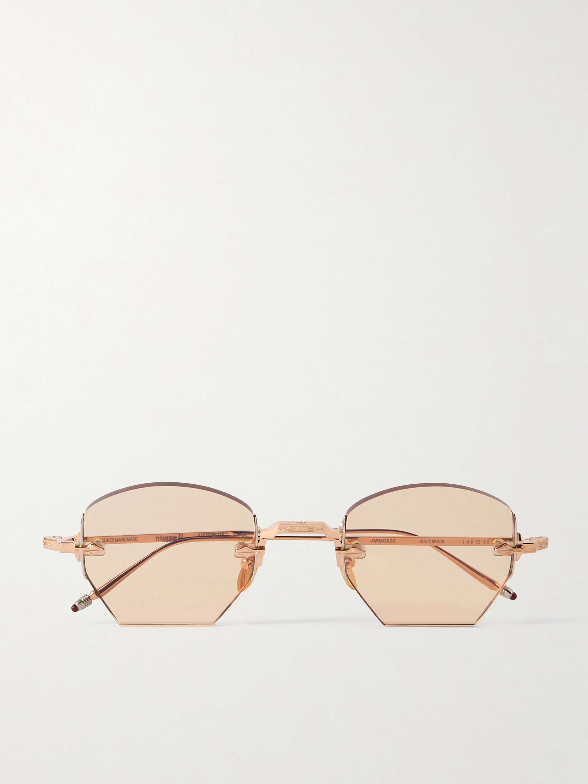 JACQUES MARIE MAGE Hartana Round-Frame Gold-Tone Beta