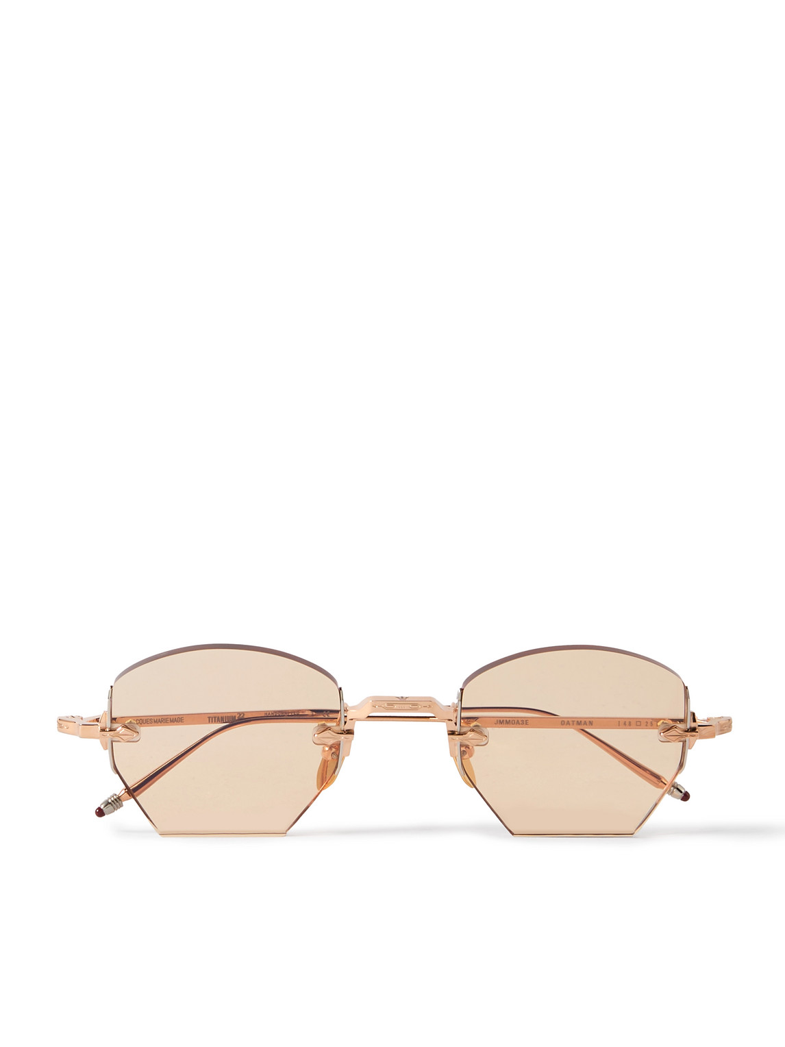 Jacques Marie Mage Oatman Limited-edition Rimless Rose Gold-tone Sunglasses