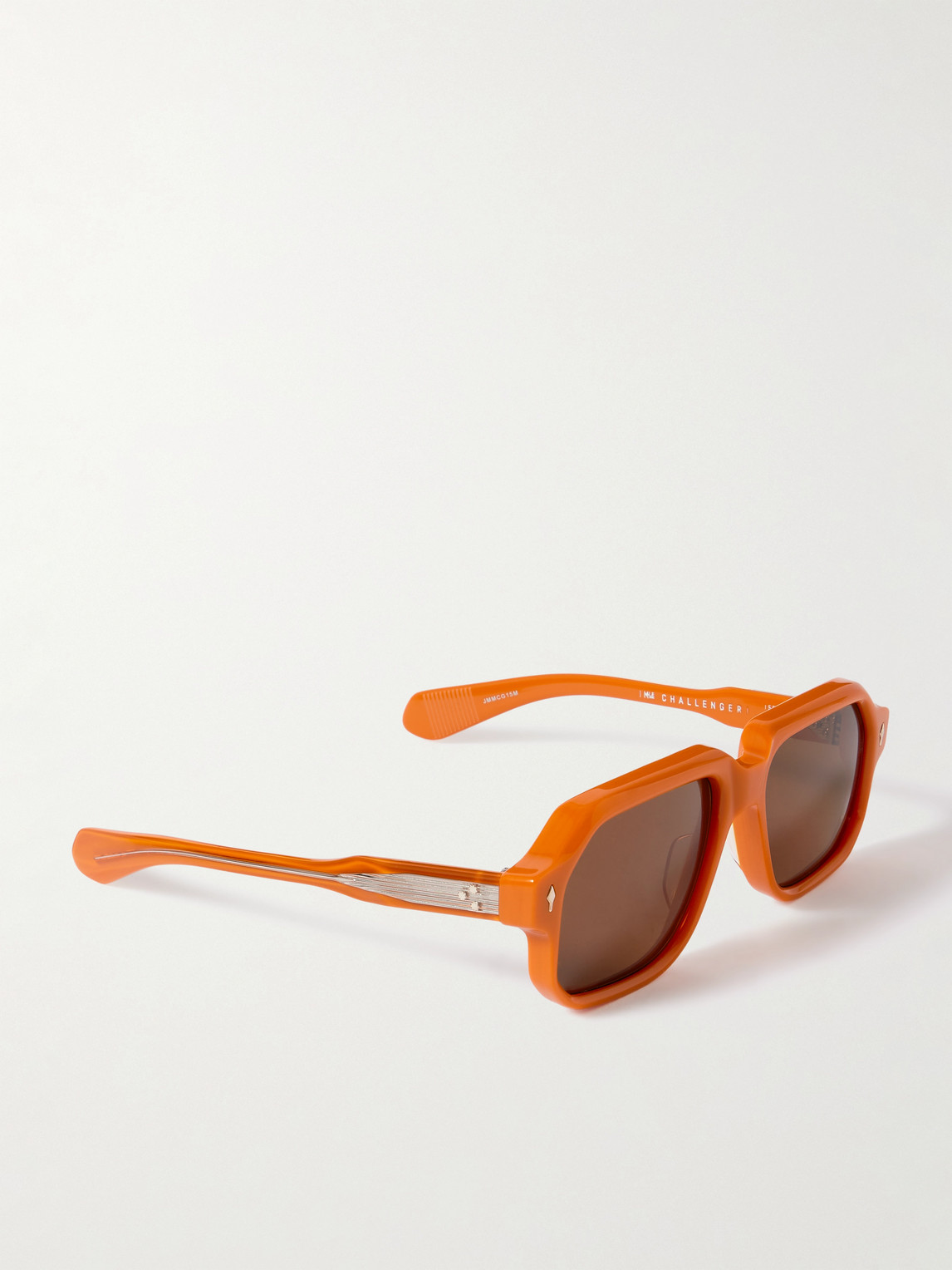 Jacques Marie Mage Challenger Square-frame Acetate Sunglasses In Orange