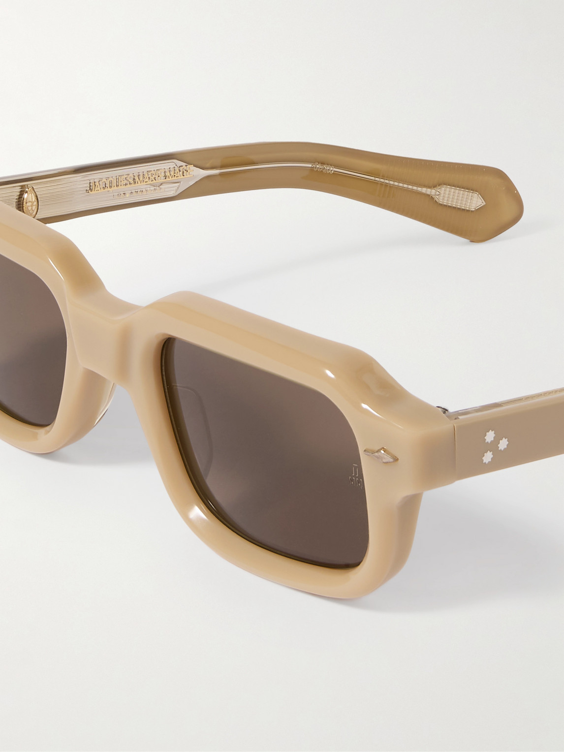 Jacques Marie Mage Sandro Rectangular-frame Acetate Sunglasses In Neutrals