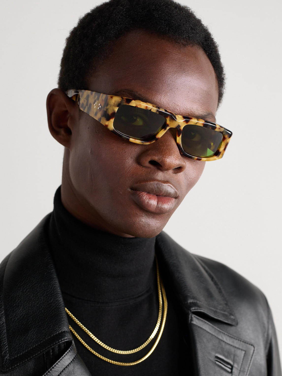 Jacques Marie Mage Romi Rectangular-frame Tortoiseshell Acetate Sunglasses In Tortoiseshell