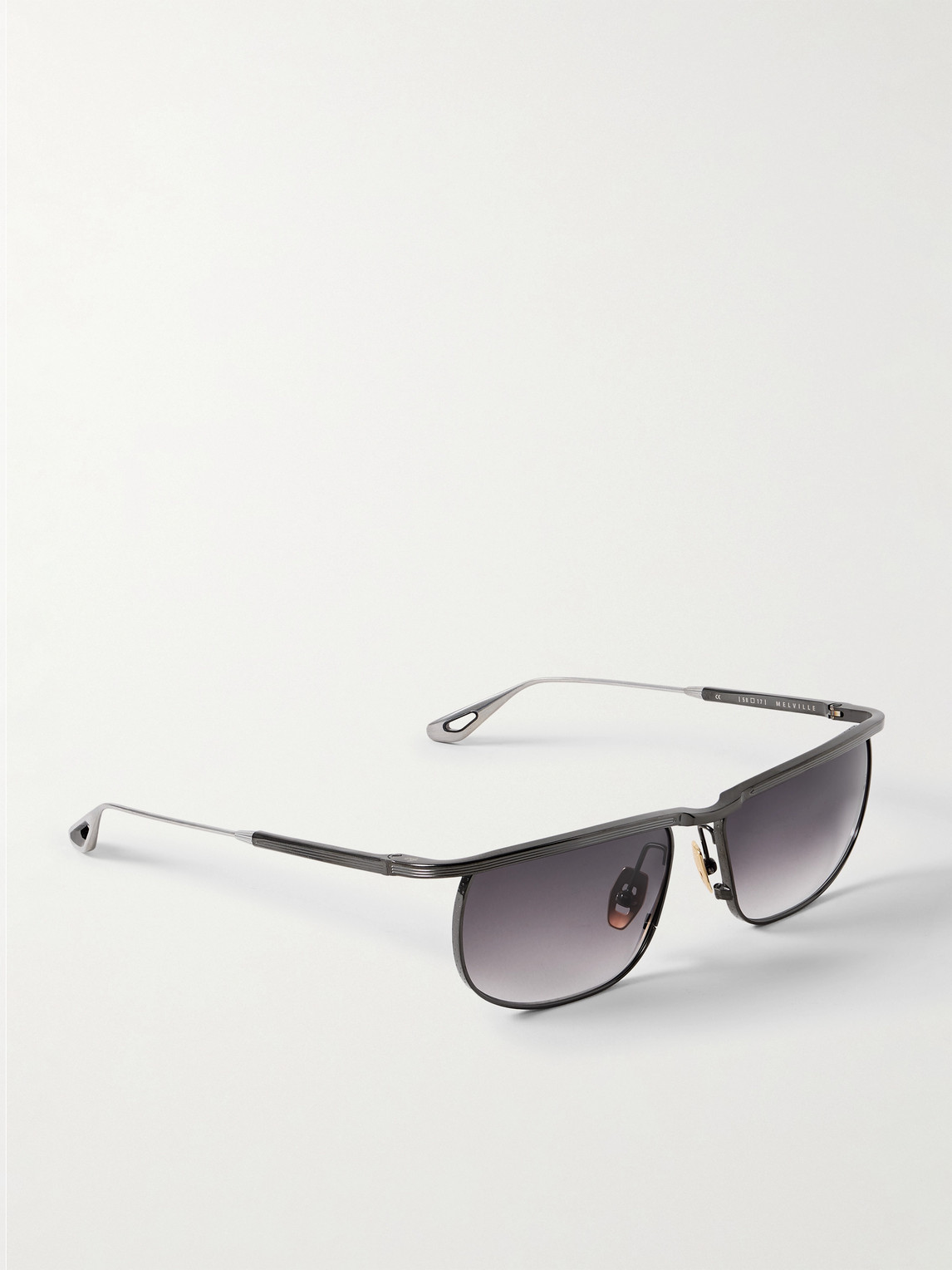 Jacques Marie Mage Melville Rectangular-frame Beta Titanium Sunglasses In Black