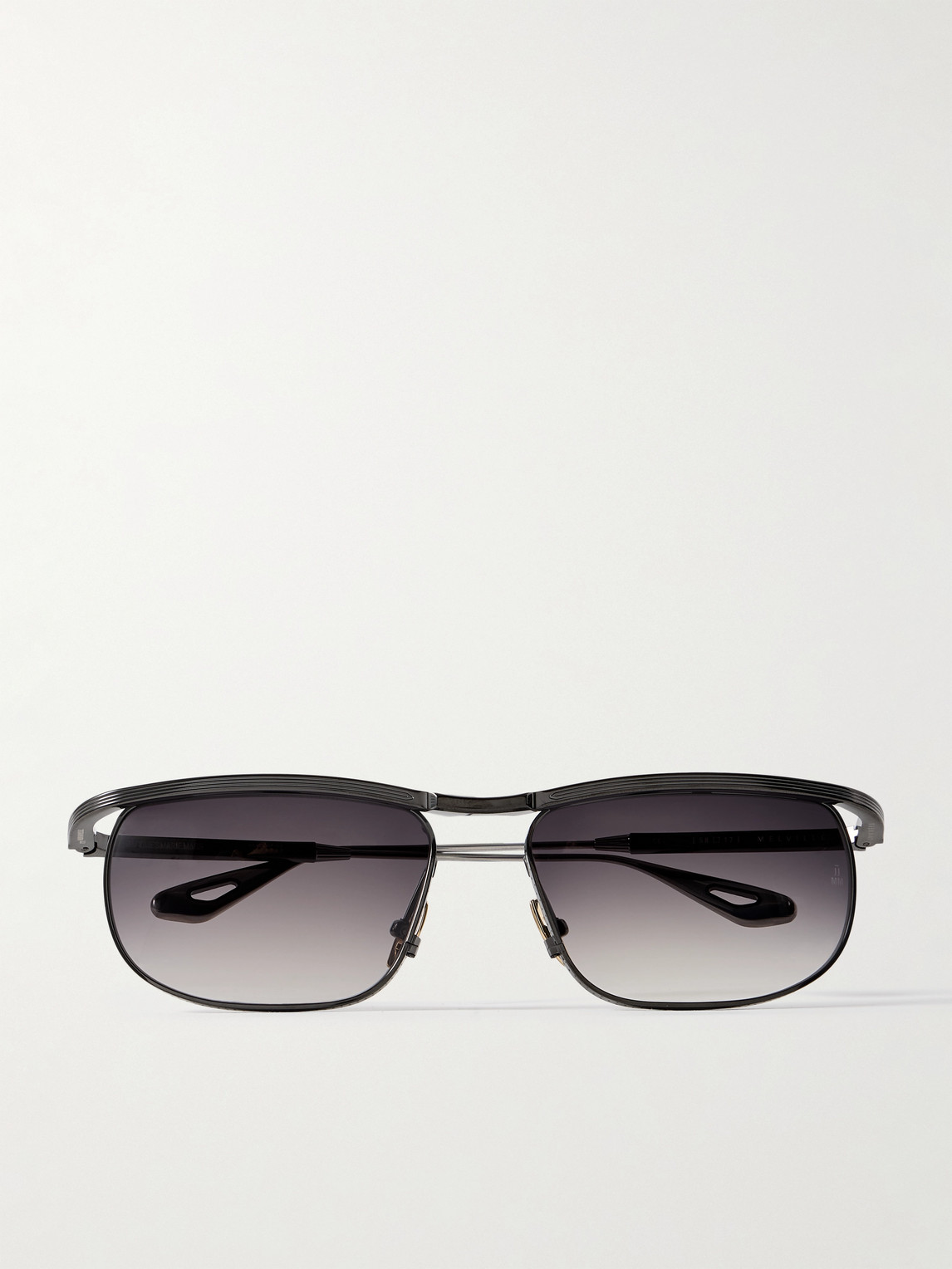 Jacques Marie Mage Melville Rectangular-frame Beta Titanium Sunglasses In Black