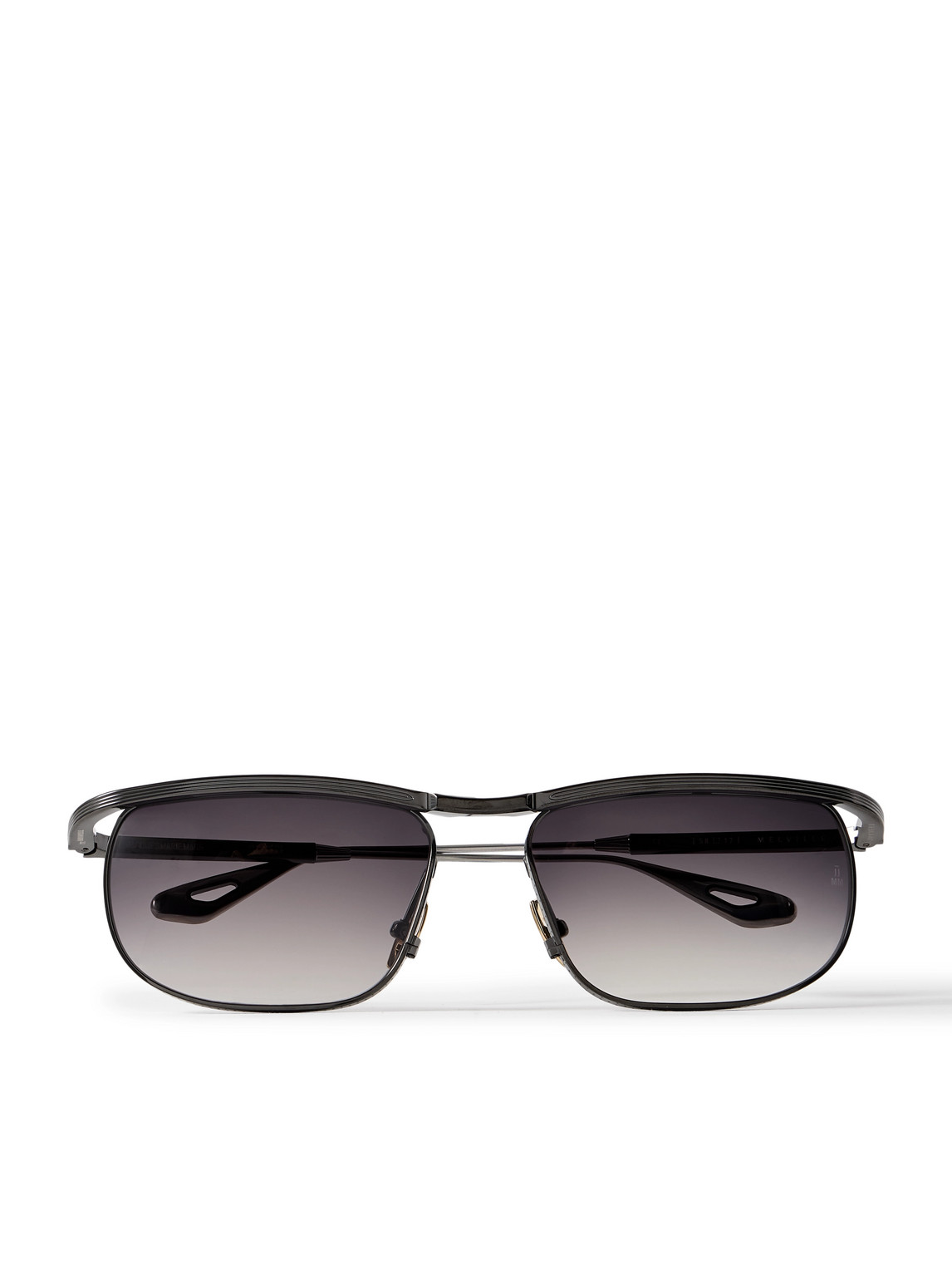 Jacques Marie Mage Melville Rectangular-frame Beta Titanium Sunglasses In Black