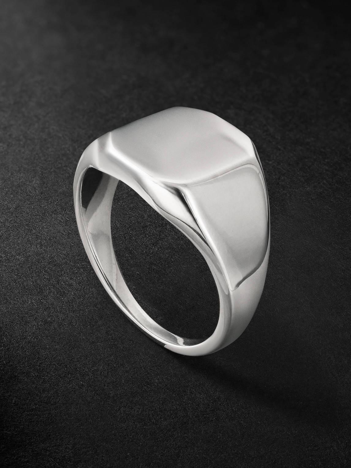 M. COHEN Sterling Silver Signet Ring - Men