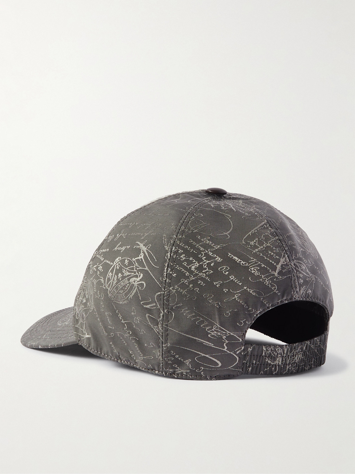 Shop Berluti Scritto-jacquard Twill Baseball Cap In Gray