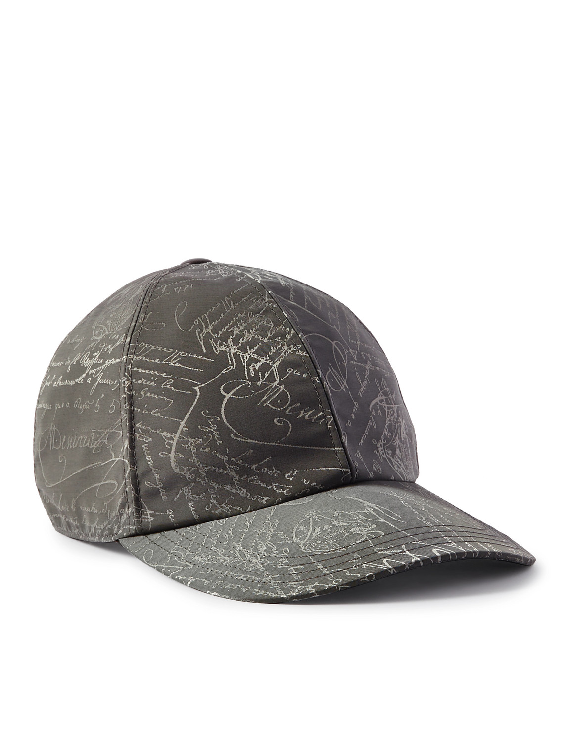 Berluti Scritto-jacquard Twill Baseball Cap In Gray