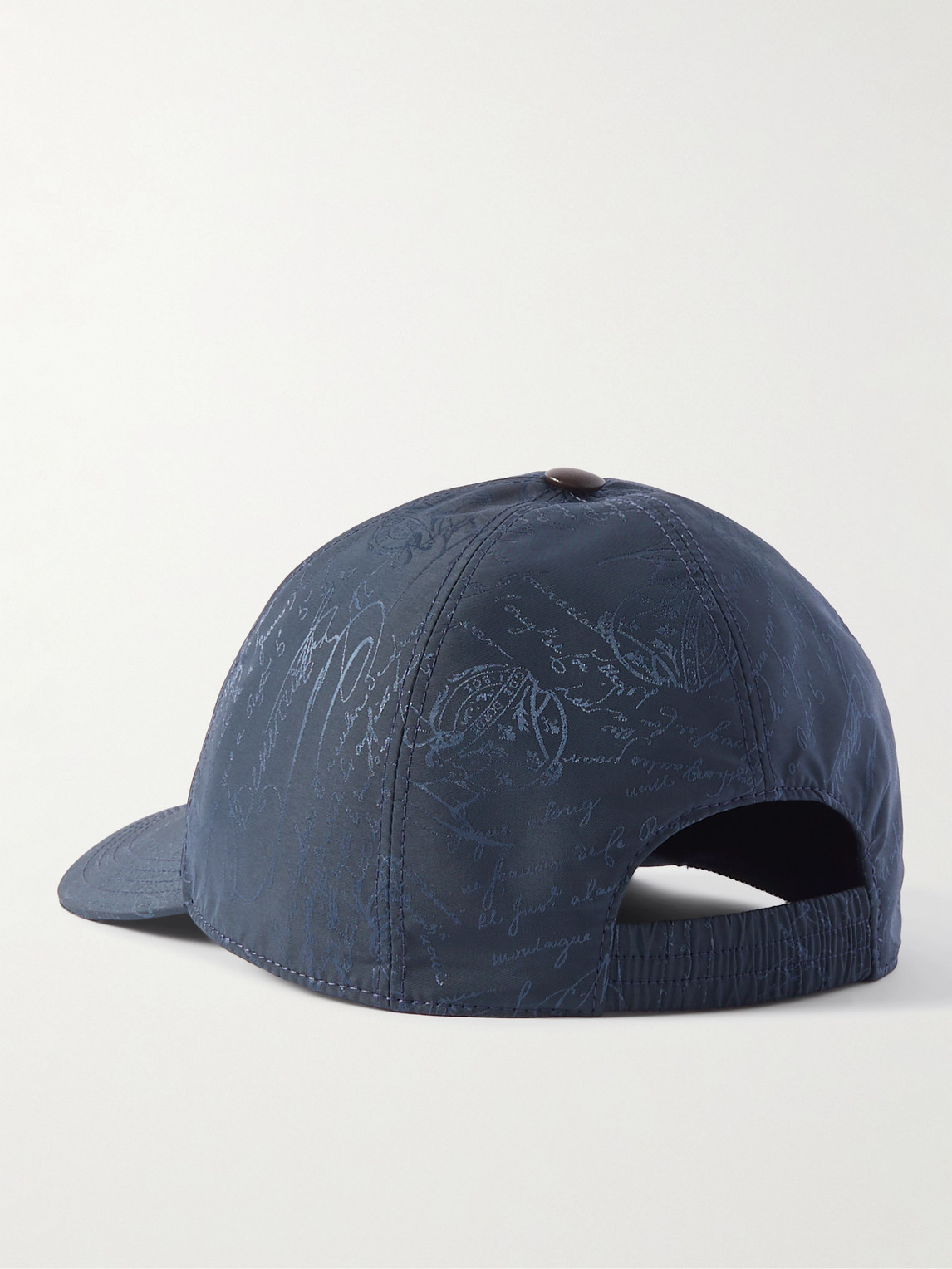 Shop Berluti Scritto-jacquard Twill Baseball Cap In Blue