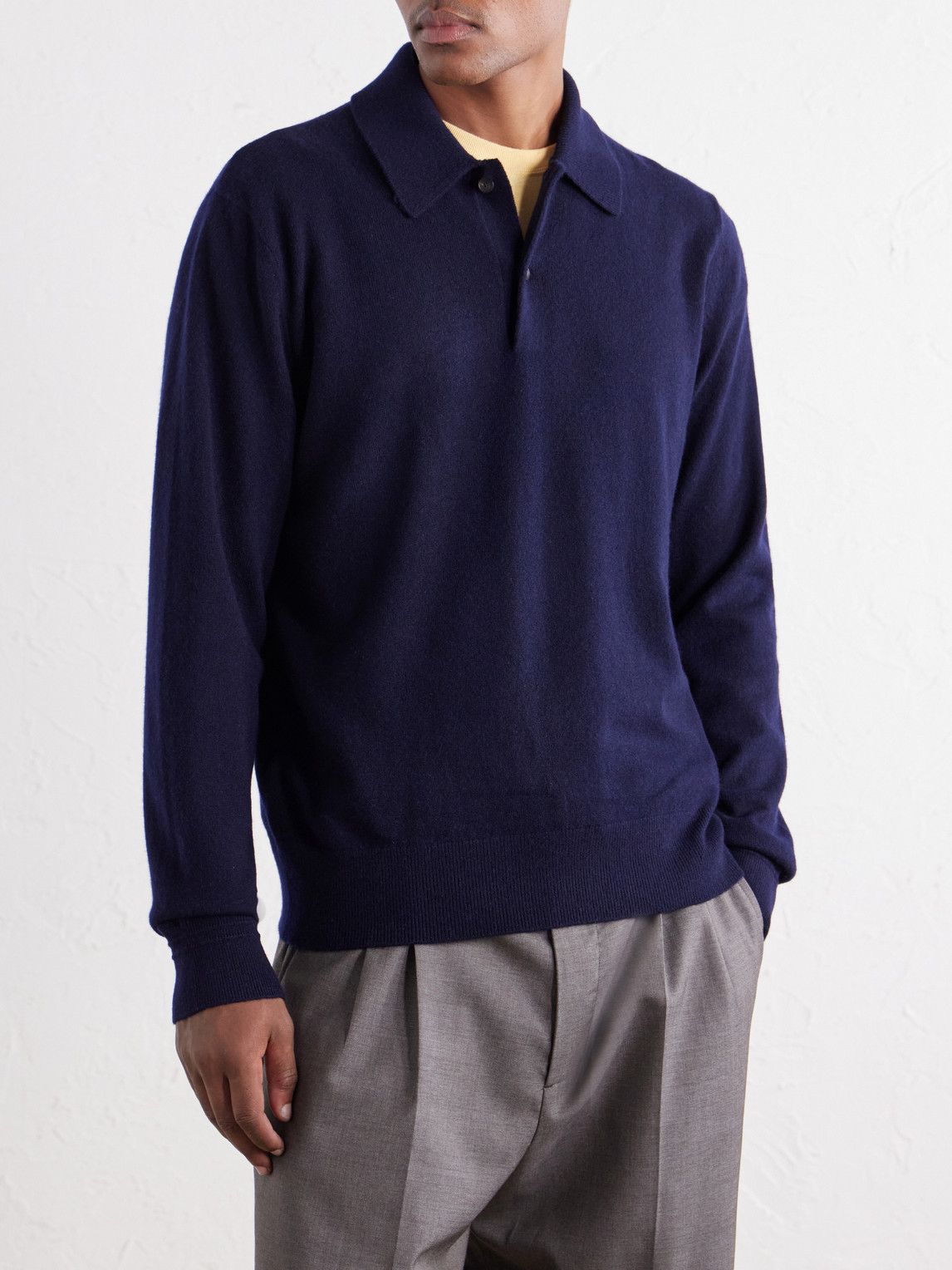 Mr P. - Cliff Cashmere Polo Shirt