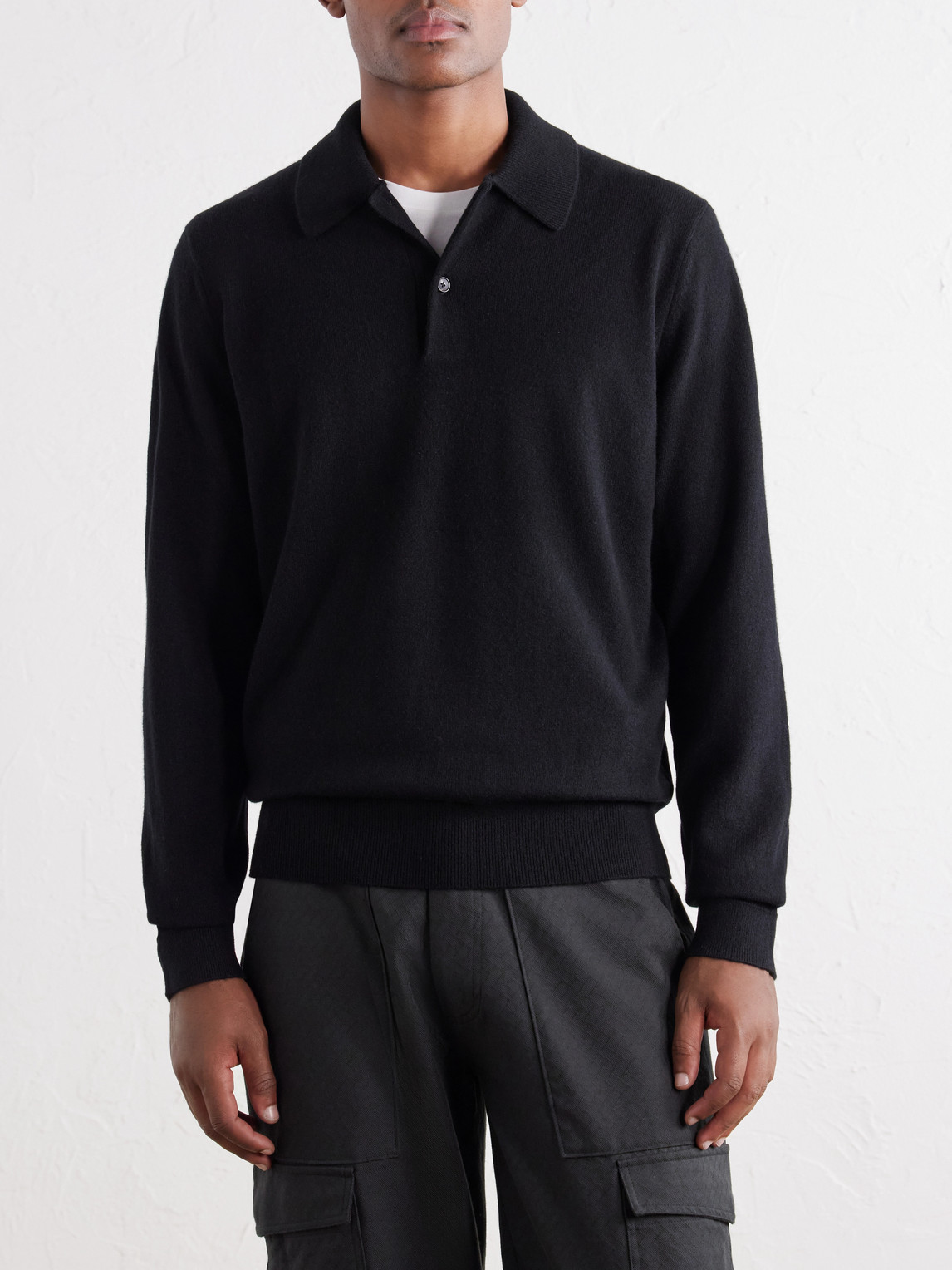 Mr P. - Cliff Cashmere Polo Shirt