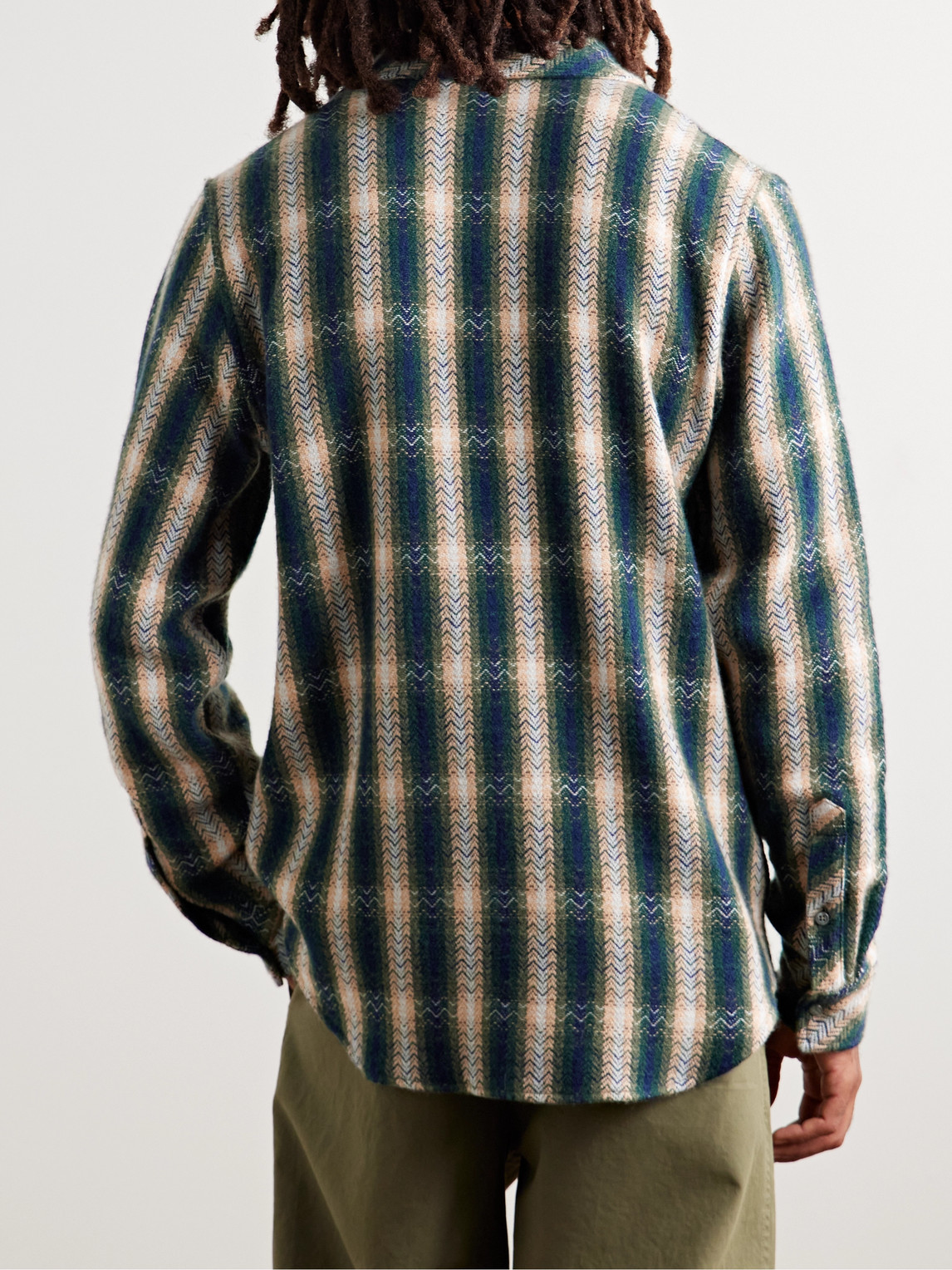  God's True Cashmere - Checked Cashmere Shirt - Men - Green - S 