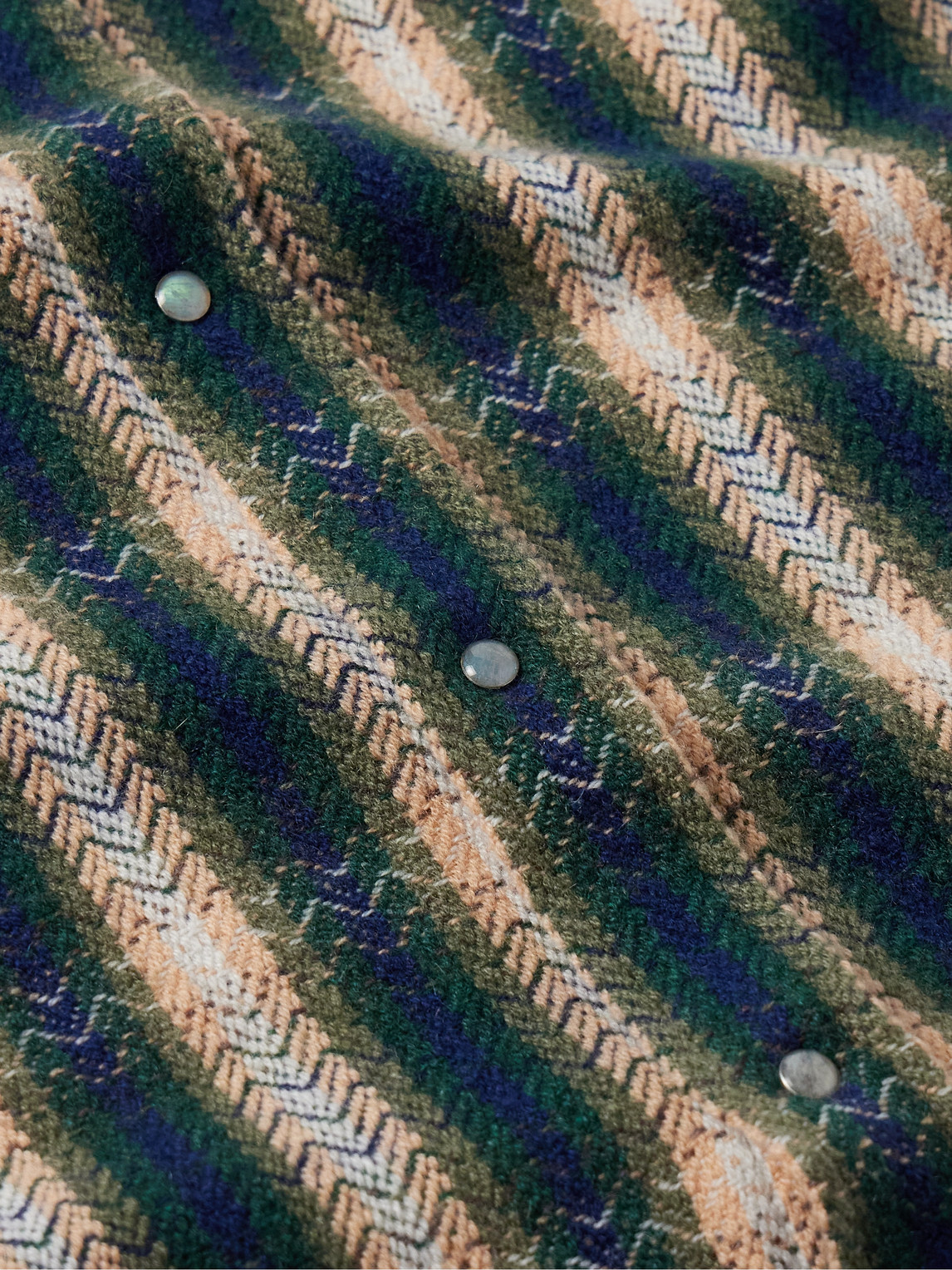  God's True Cashmere - Checked Cashmere Shirt - Men - Green - S 