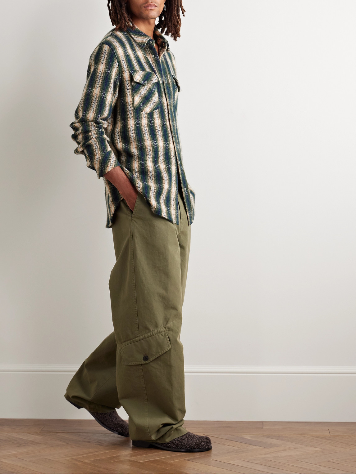 Checked Cashmere Shirt — 2