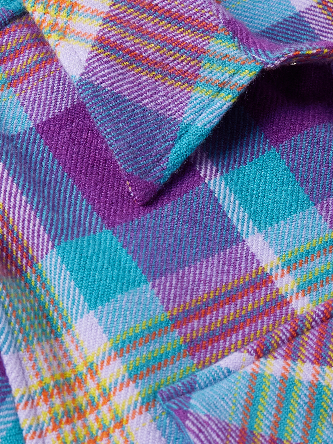 Checked Cashmere Shirt